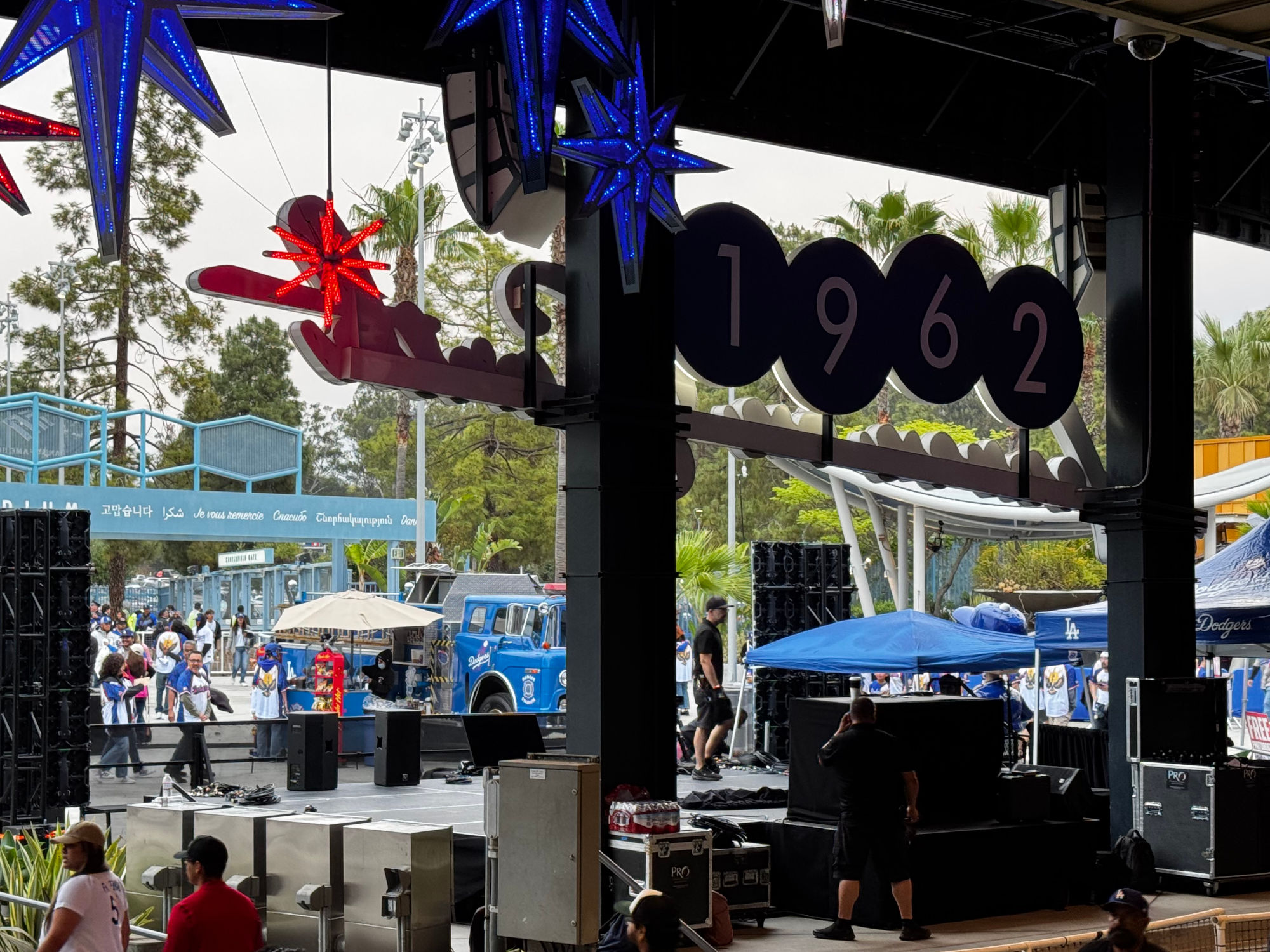 1962 Behind Center Field Plaza Stage