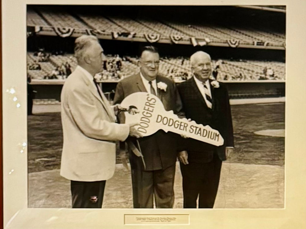 1968 Key to Dodger Stadium Walter O'Malley