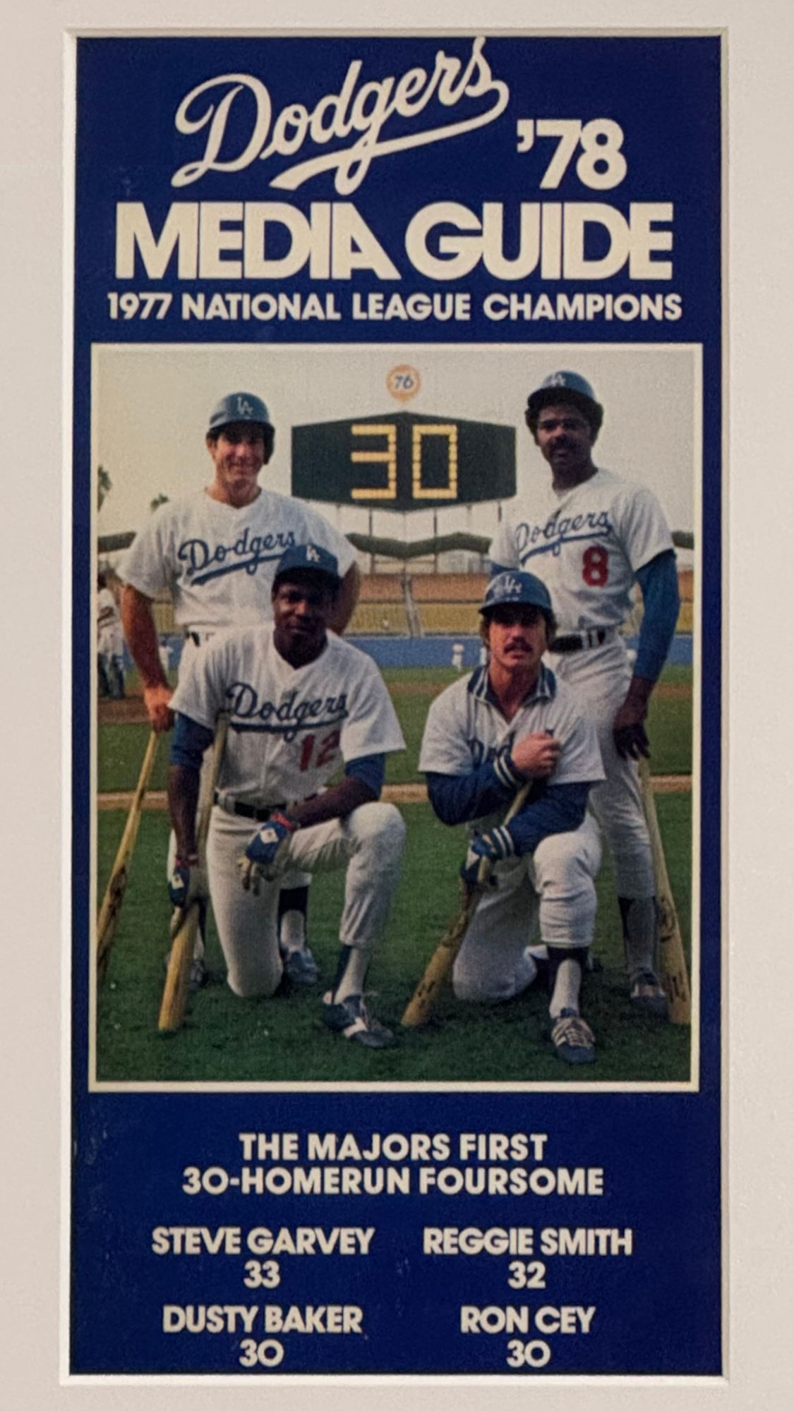 1978 Dodgers Media Guide Cover 1978 Dodgers Media Guide Cover