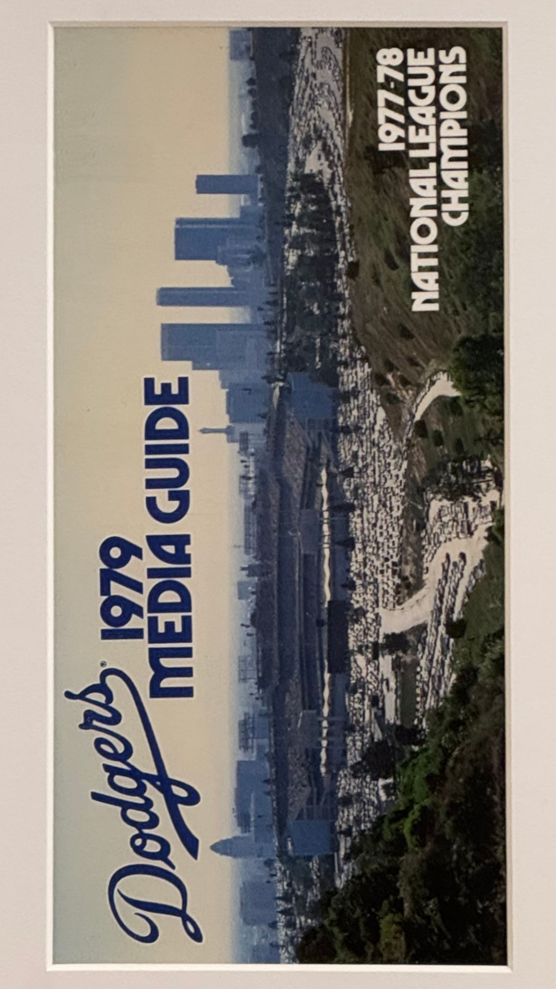1979 Dodgers Media Guide Cover 1979 Dodgers Media Guide Cover
