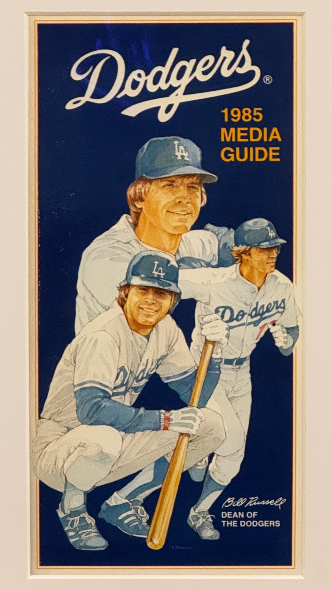 1985 Dodgers Media Guide Cover 1985 Dodgers Media Guide Cover