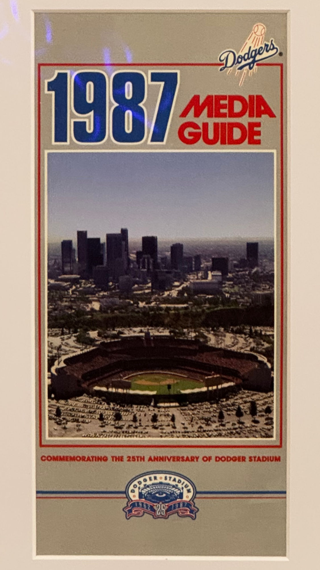 1987 Dodgers Media Guide Cover 1987 Dodgers Media Guide Cover
