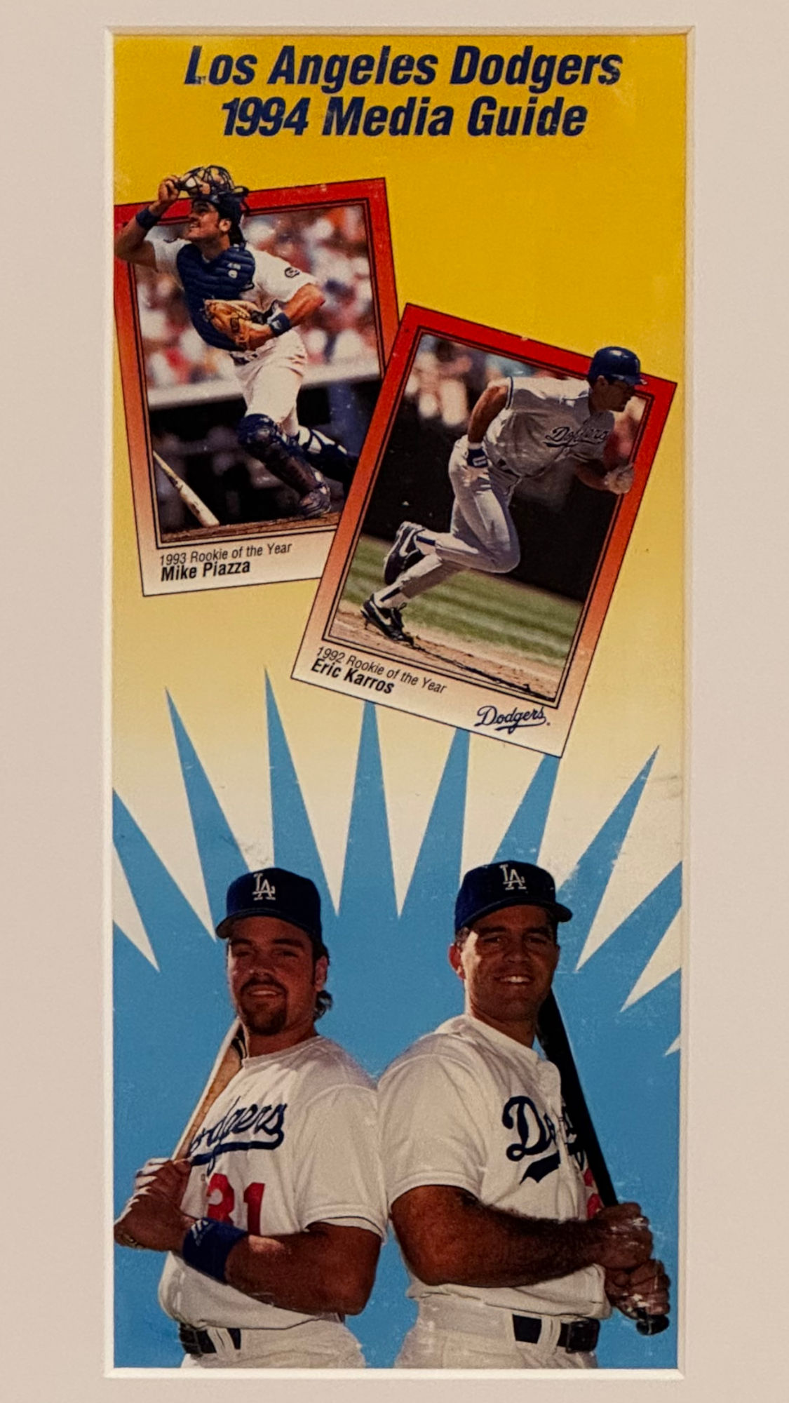 1994 Los Angeles Dodgers Media Guide Cover 1994 Los Angeles Dodgers Media Guide Cover