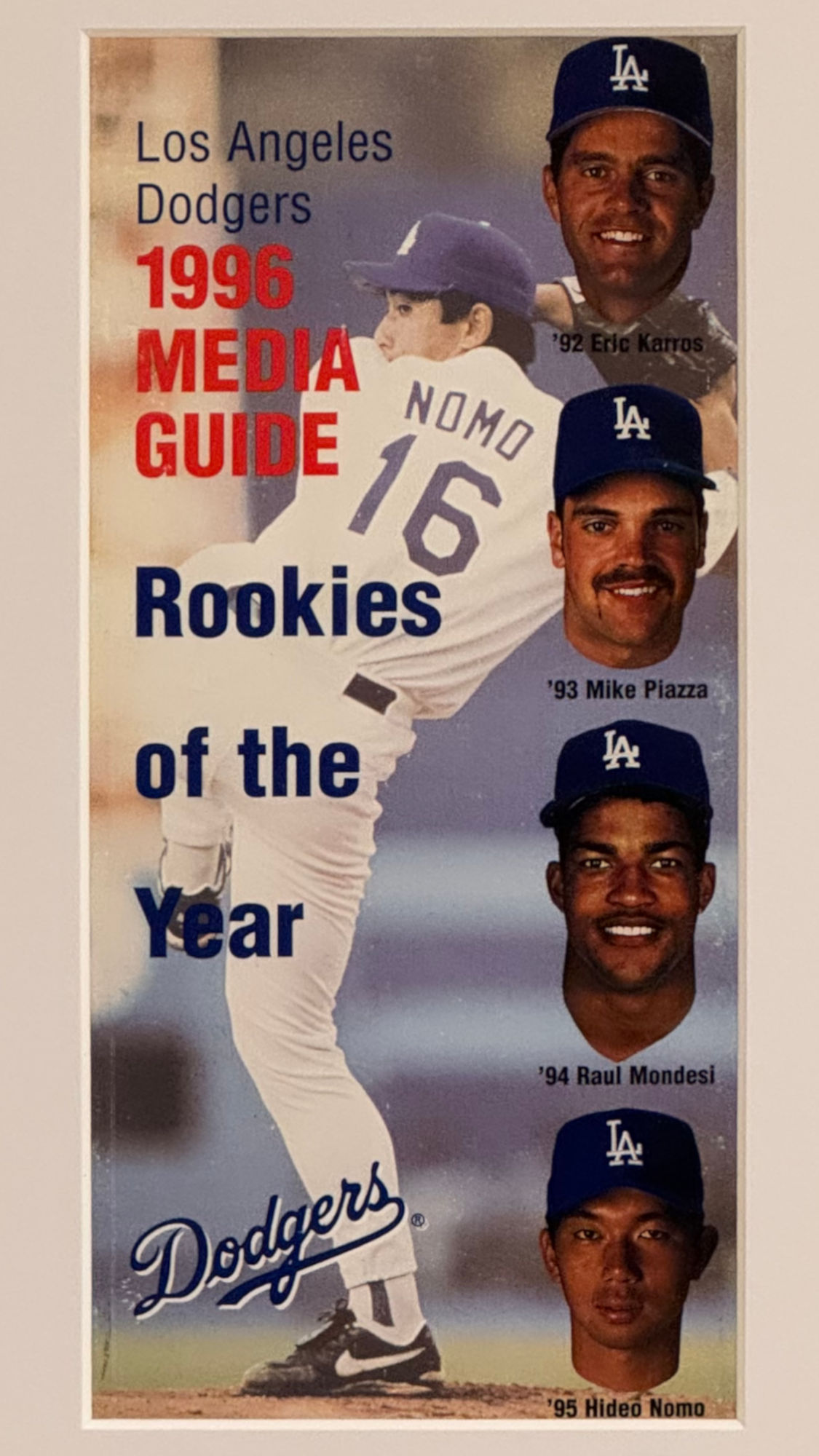 1996 Los Angeles Dodgers Media Guide Cover 1996 Los Angeles Dodgers Media Guide Cover