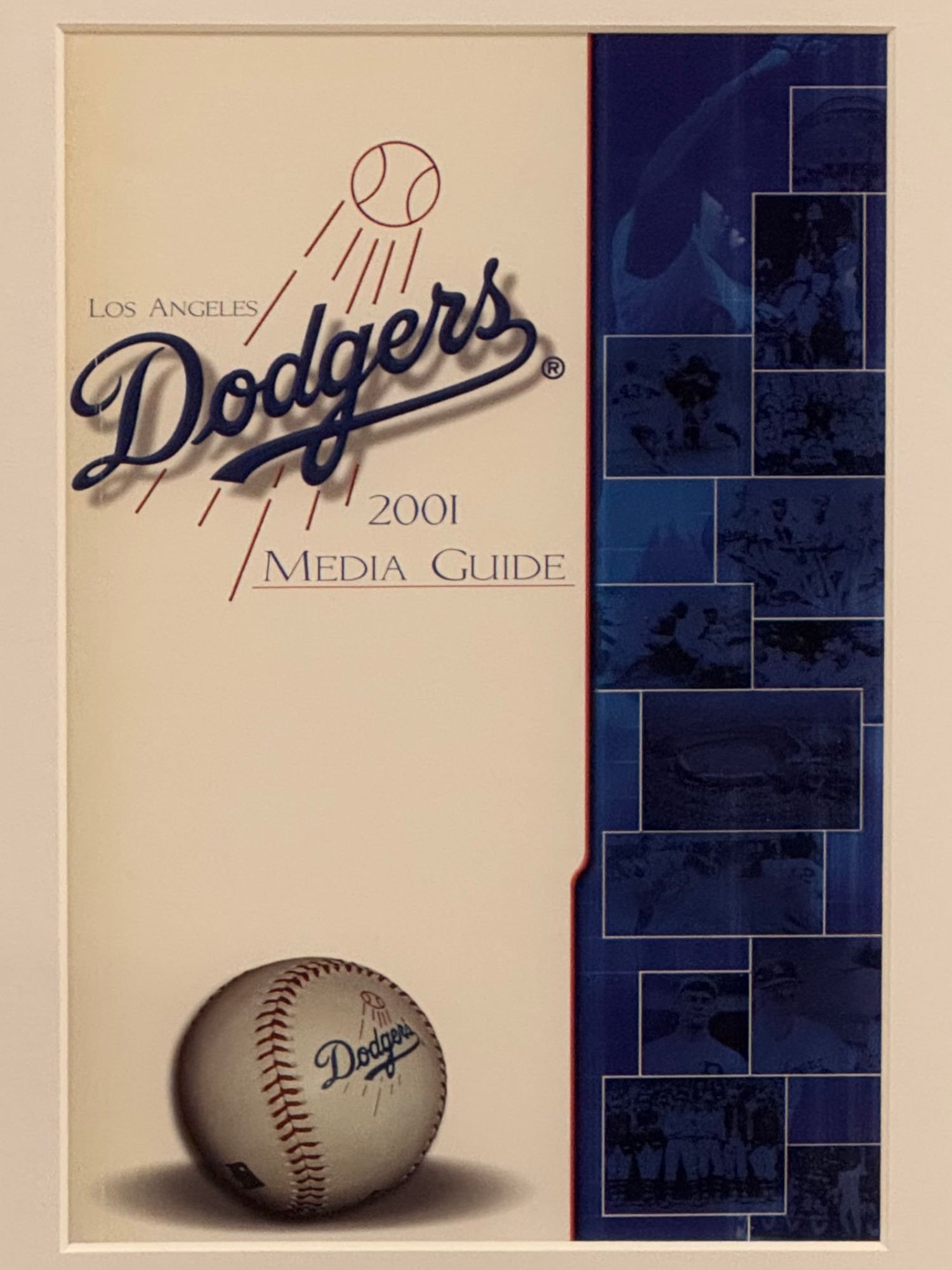 2001 Los Angeles Dodgers Media Guide Cover 2001 Los Angeles Dodgers Media Guide Cover