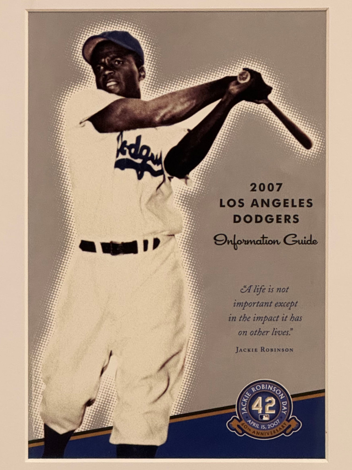 2007 Los Angeles Dodgers Information Guide Cover 2007 Los Angeles Dodgers Information Guide Cover