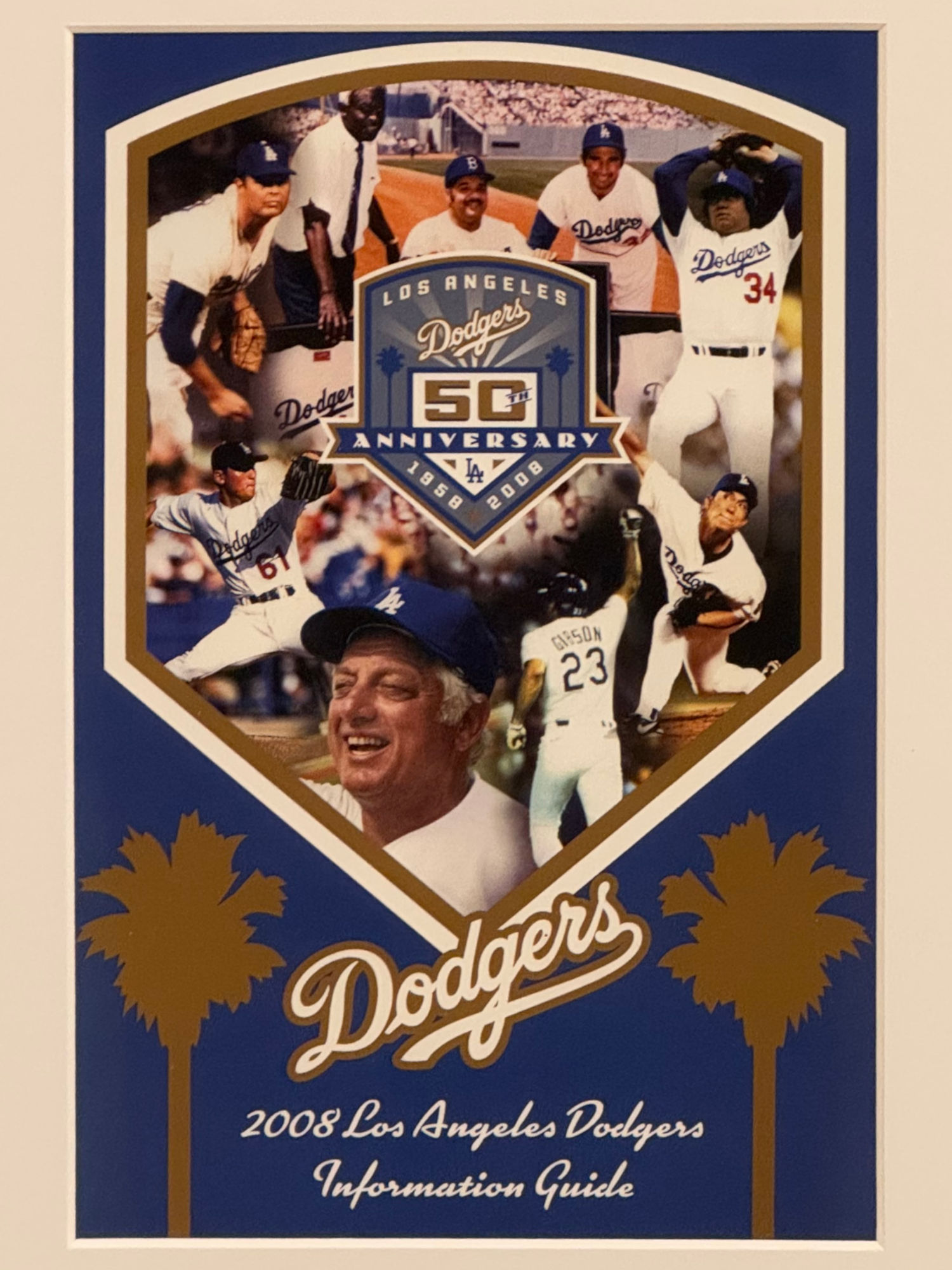 2008 Los Angeles Dodgers Information Guide Cover 2008 Los Angeles Dodgers Information Guide Cover