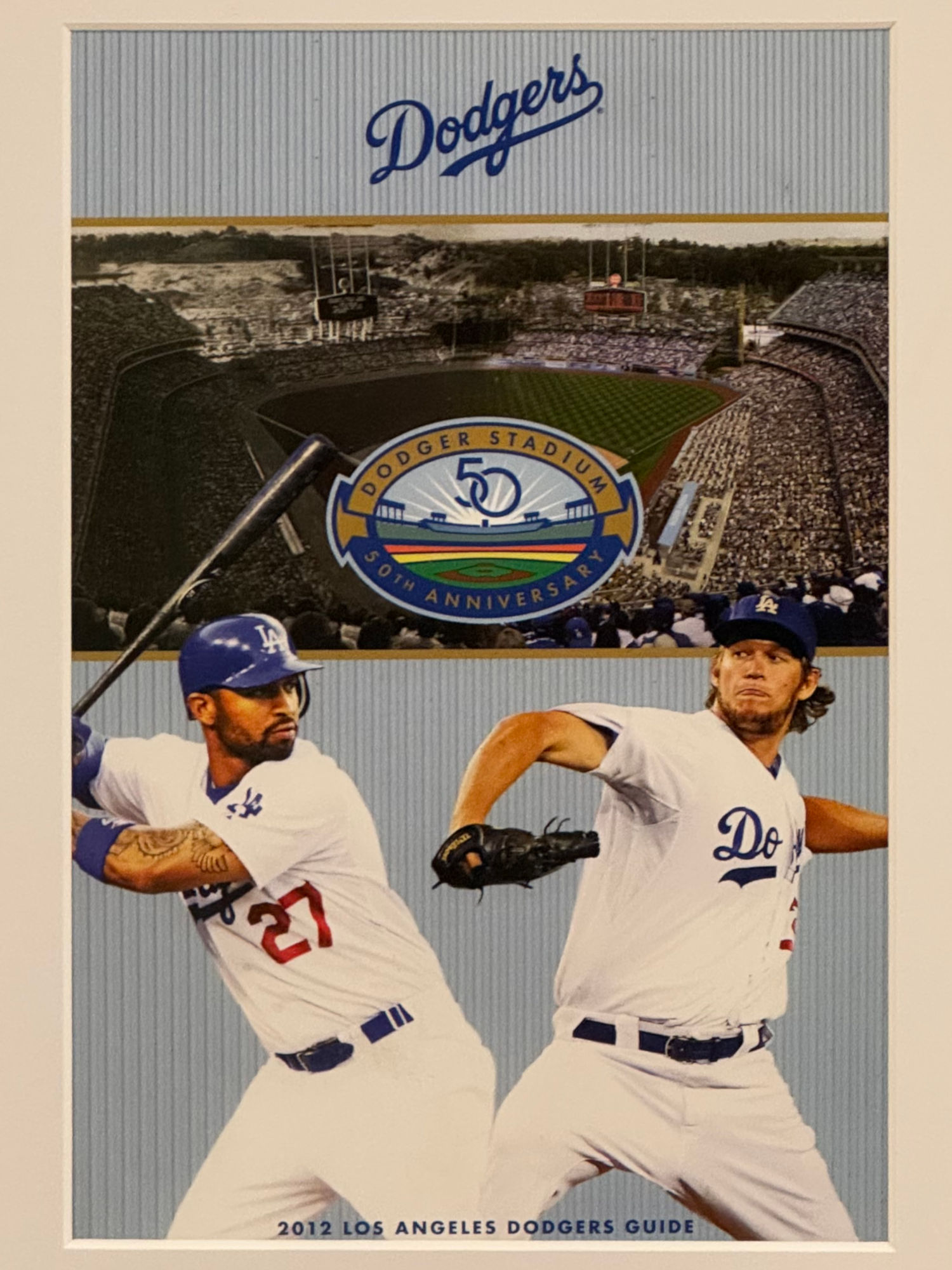 2012 Los Angeles Dodgers Guide Cover 2012 Los Angeles Dodgers Guide Cover