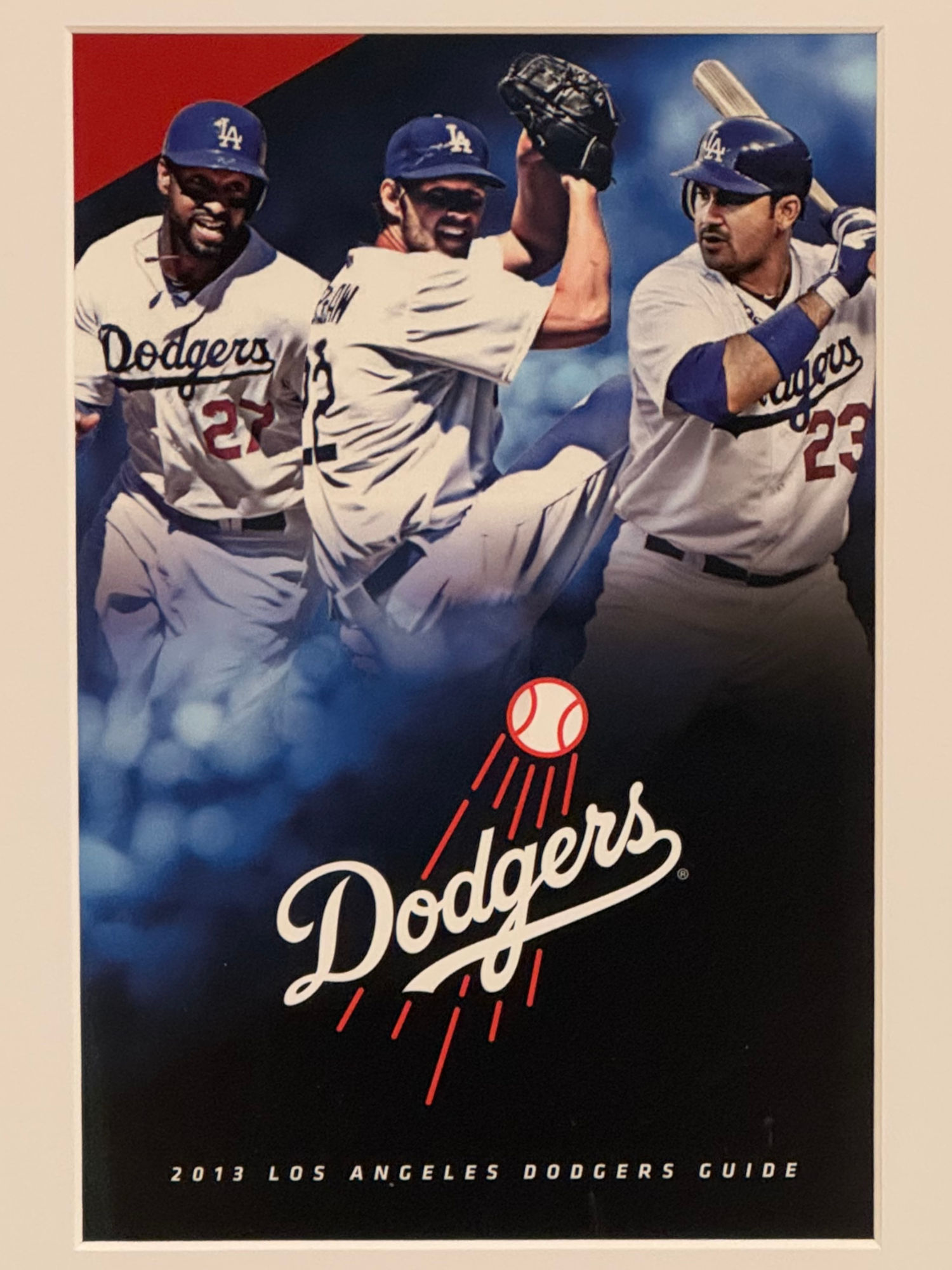 2013 Los Angeles Dodgers Guide Cover 2013 Los Angeles Dodgers Guide Cover