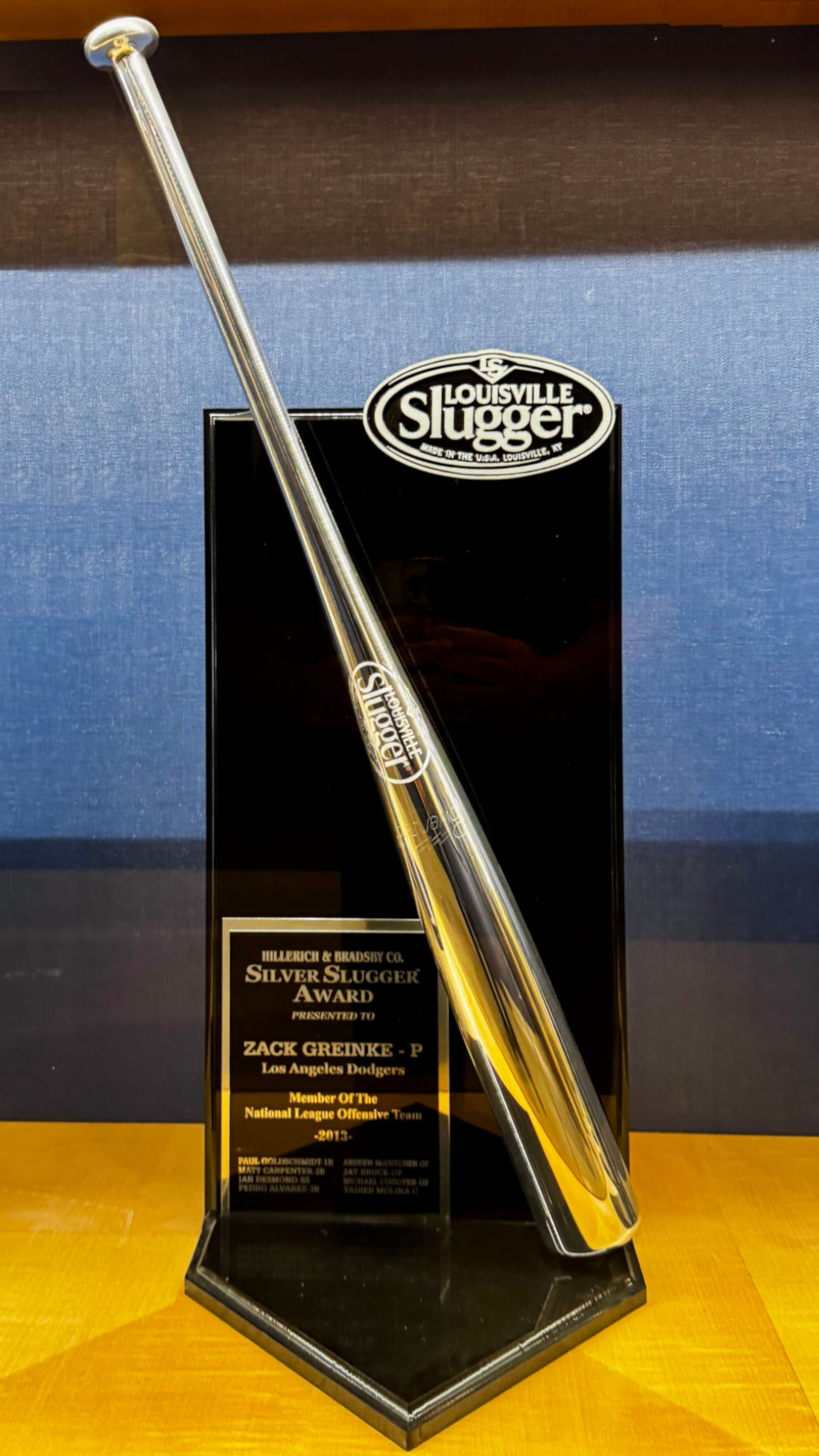 Zack Greinke 2013 Silver Slugger Award 2013 Silver Slugger Award Zack Grinke