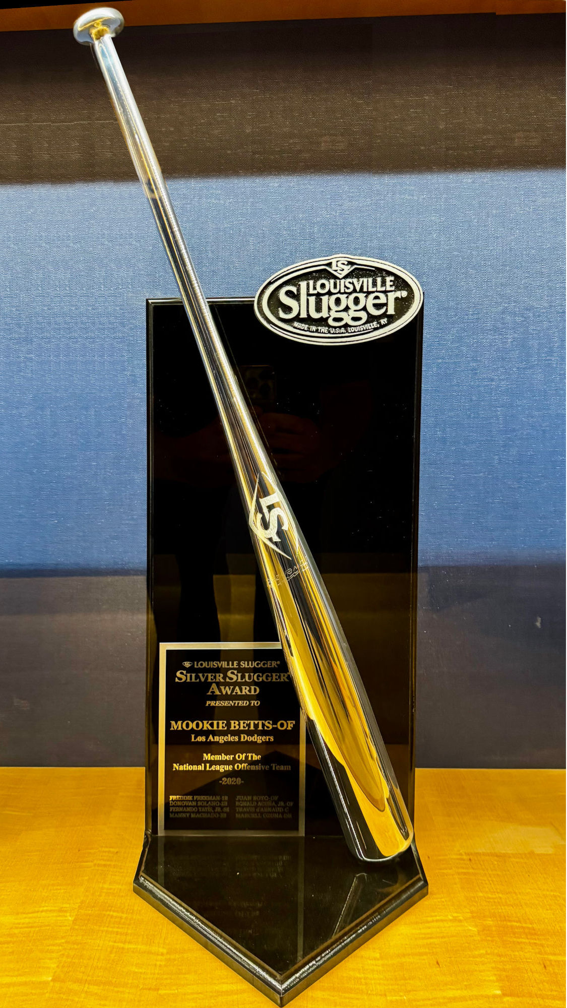 Mookie Betts 2020 Silver Slugger Award 2020 Silver Slugger Award Mookie Betts