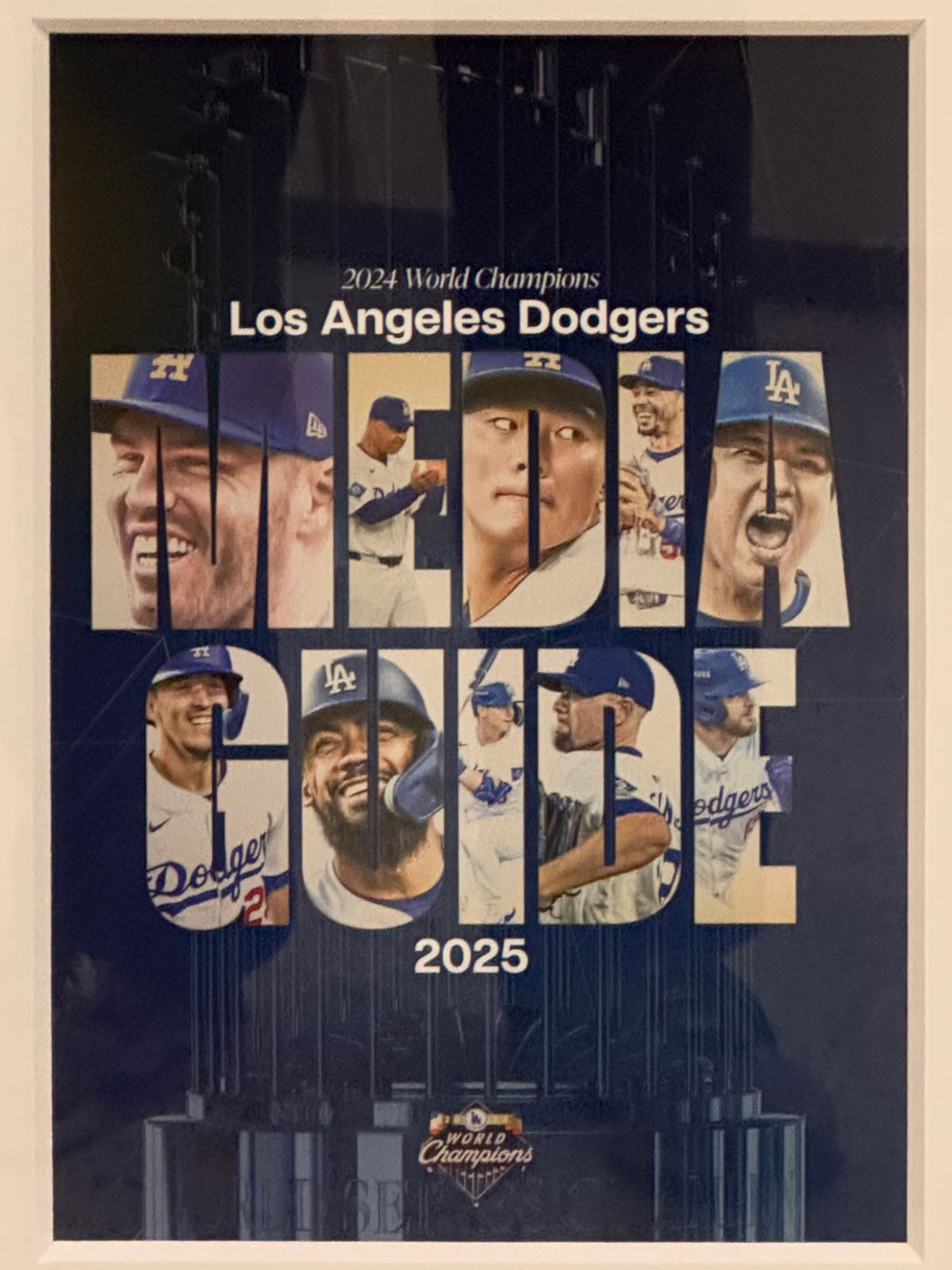 2025 Los Angeles Dodgers Media Guide Cover 2025 Los Angeles Dodgers Media Guide Cover