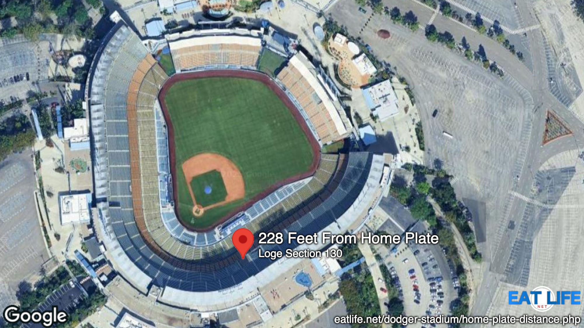  228 Feet From Home Plate Loge Section 130