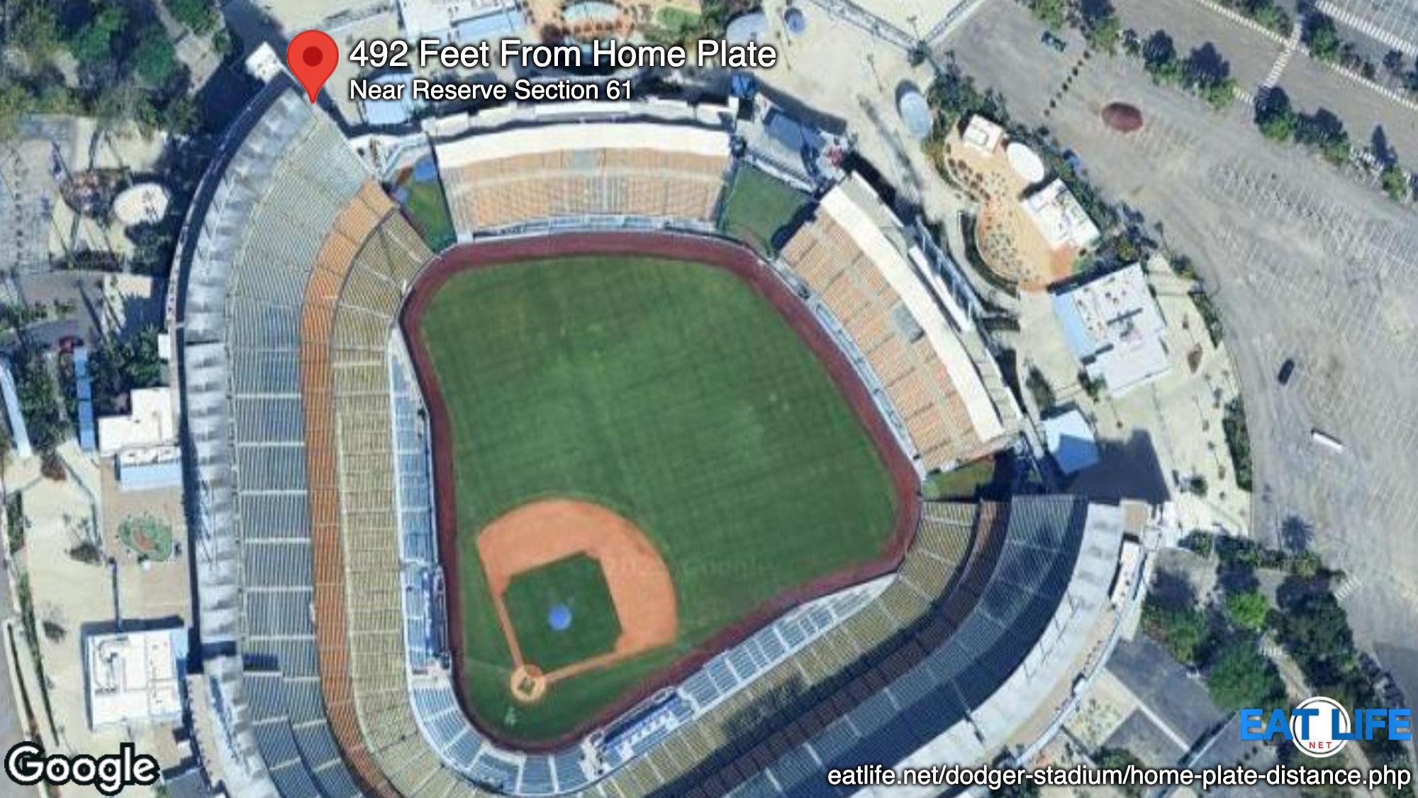  492 Feet From Home Plate Near Reserve Section 61