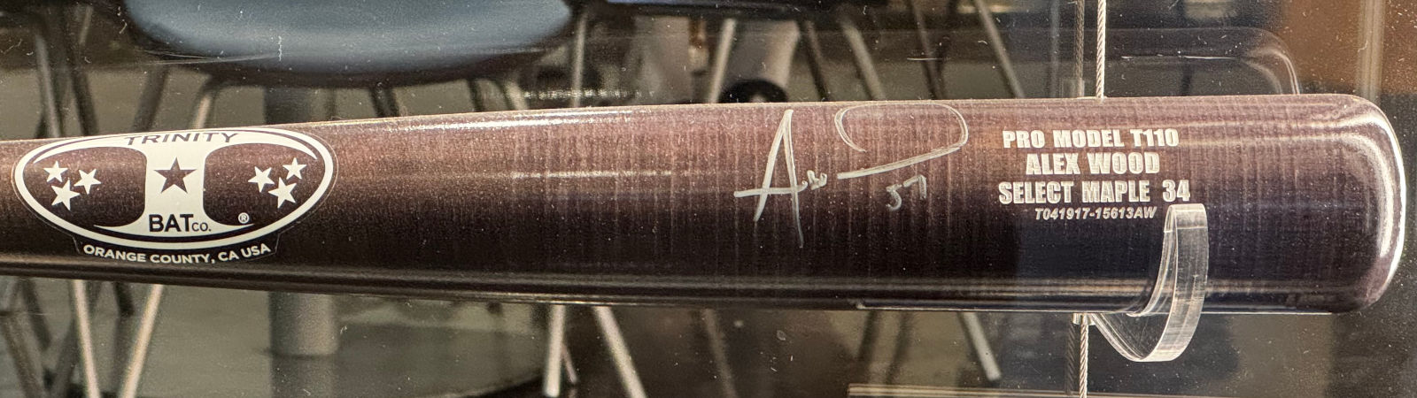 Alex Wood's Baseball Bat Alex Wood's Baseball Bat