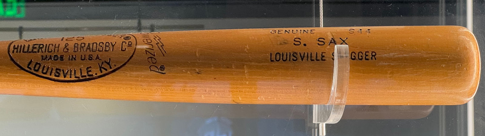 Steve Sax's Baseball Bat Steve Sax's Baseball Bat