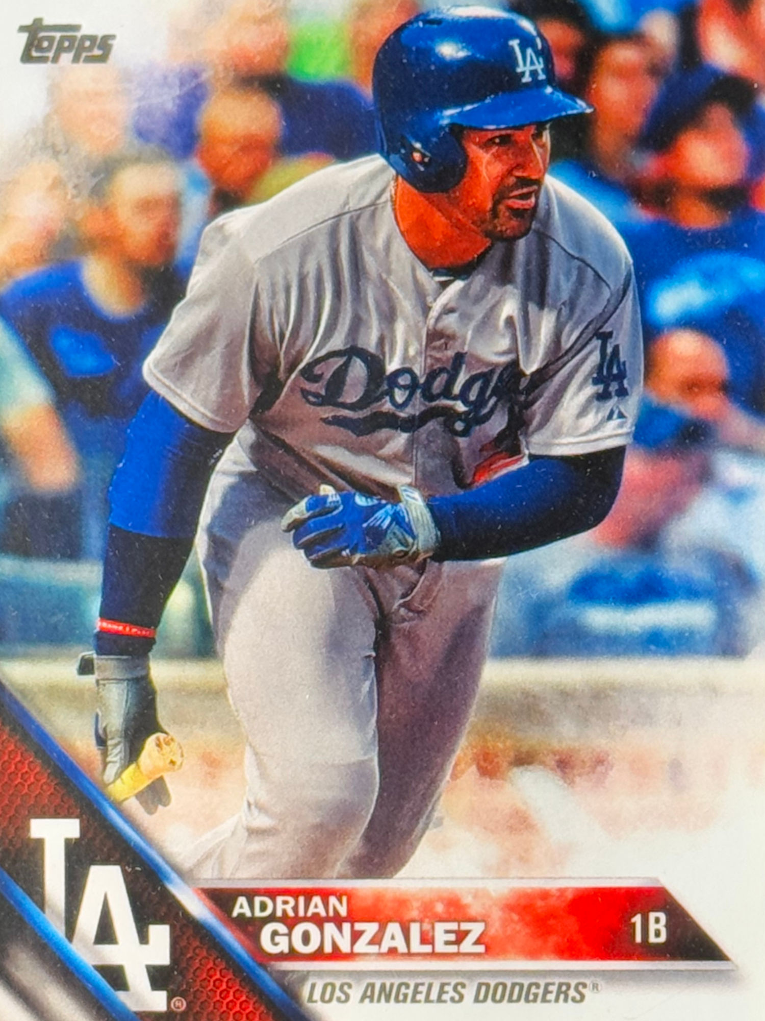 Adrian Gonzalez's Baseball Card Adrian Gonzalez's Baseball Card