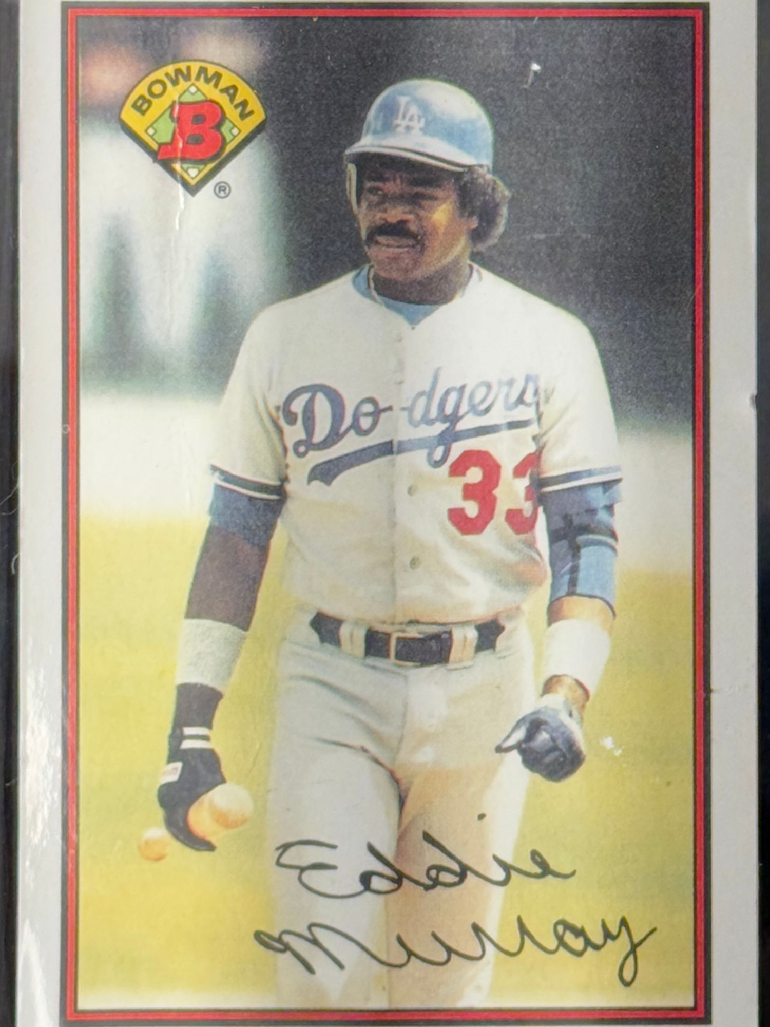 Eddie Murray's Baseball Card Eddie Murray's Baseball Card