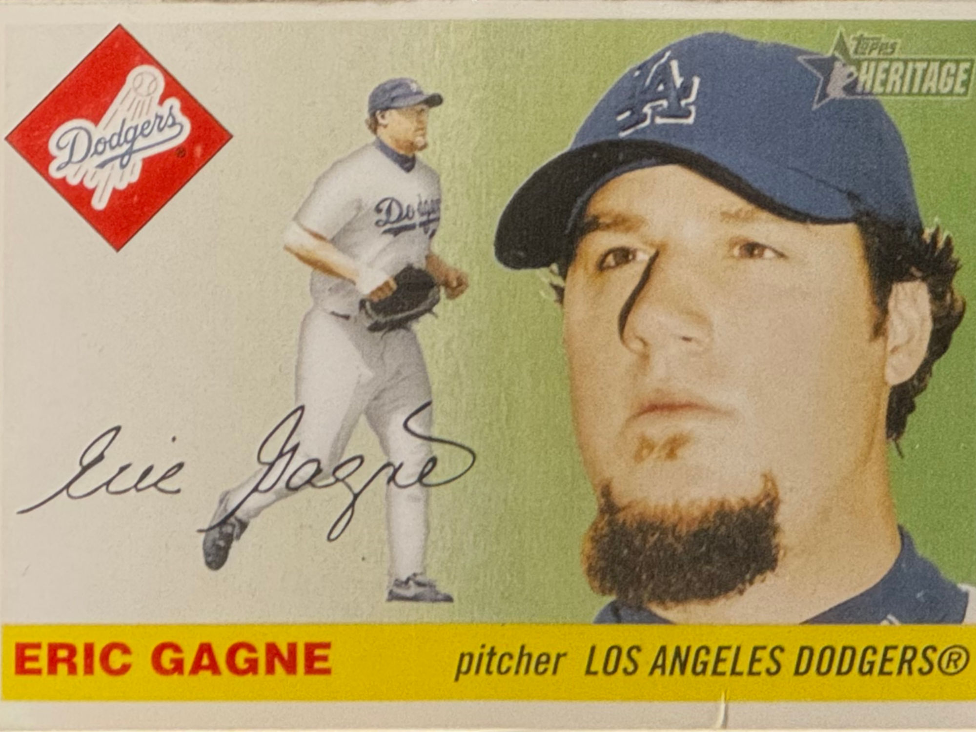 Eric Gagne's Baseball Card Eric Gagne's Baseball Card