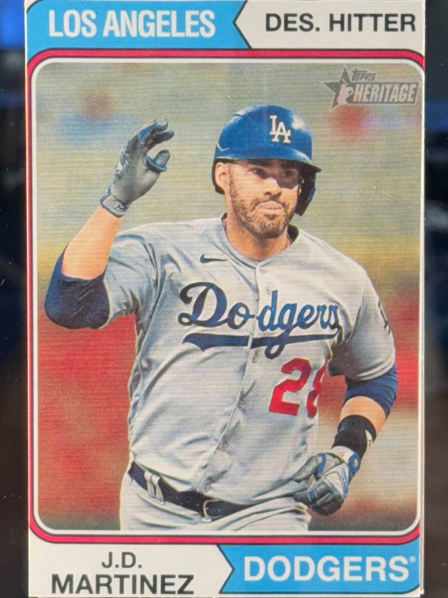 J.D. Martinez's Baseball Card J.D. Martinez's Baseball Card