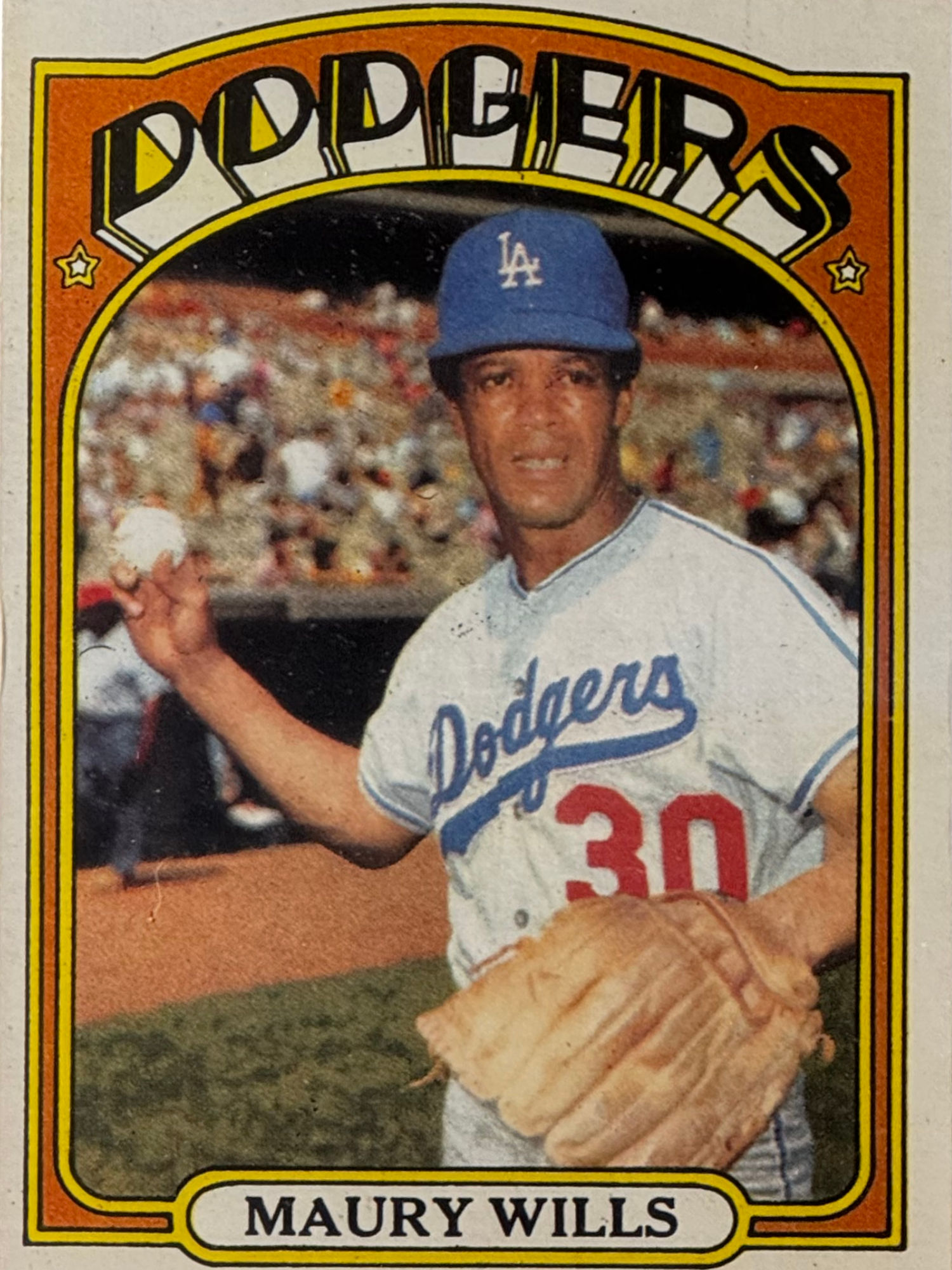 Maury Wills's Baseball Card Maury Wills's Baseball Card
