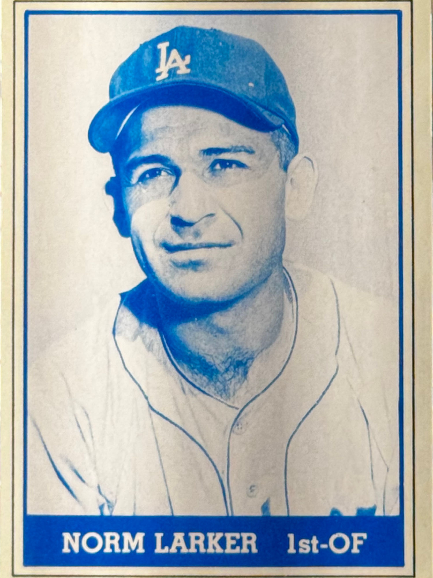 Norm Larker's Baseball Card