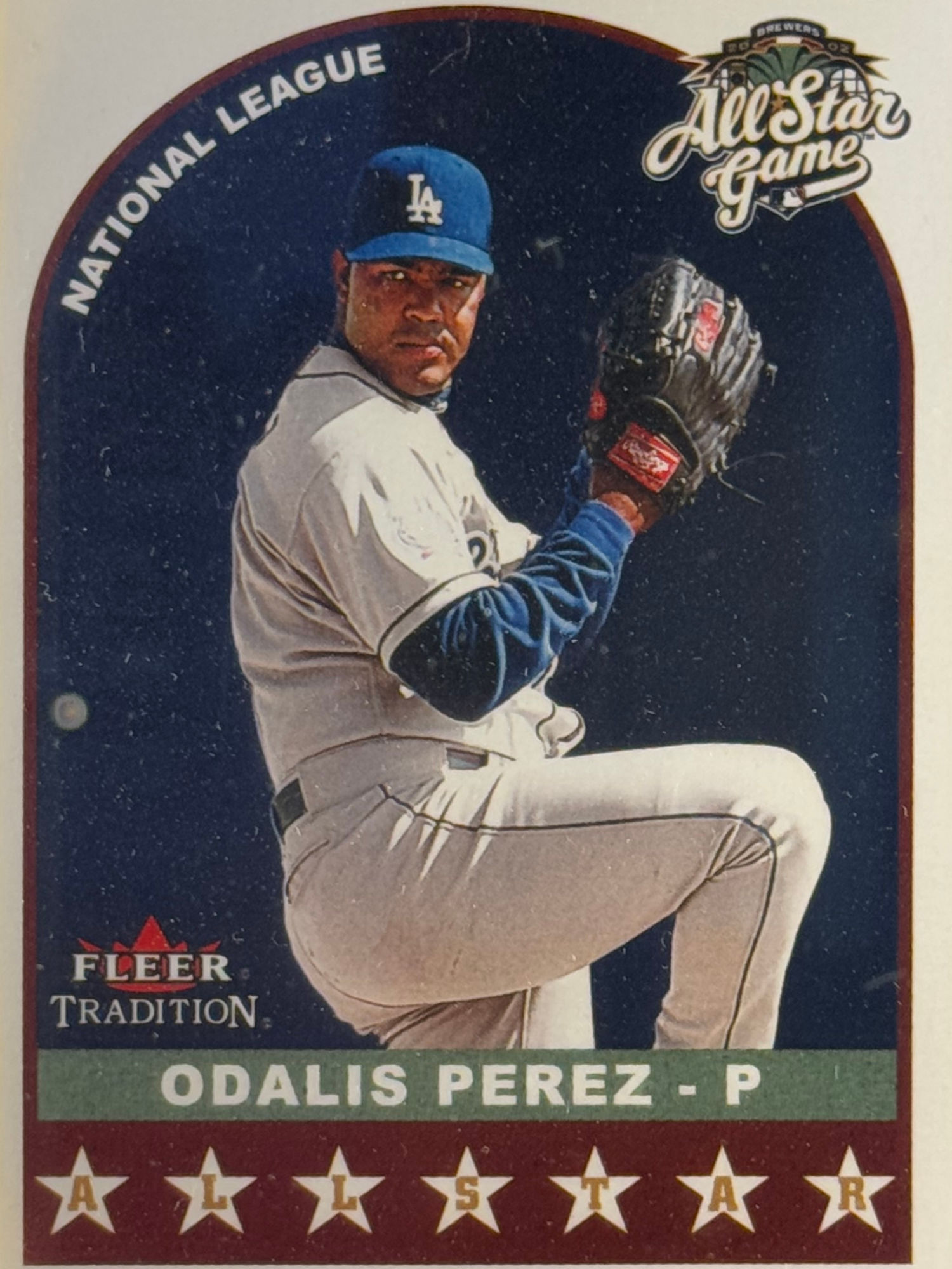 Odalis Perez's Baseball Card Odalis Perez's Baseball Card