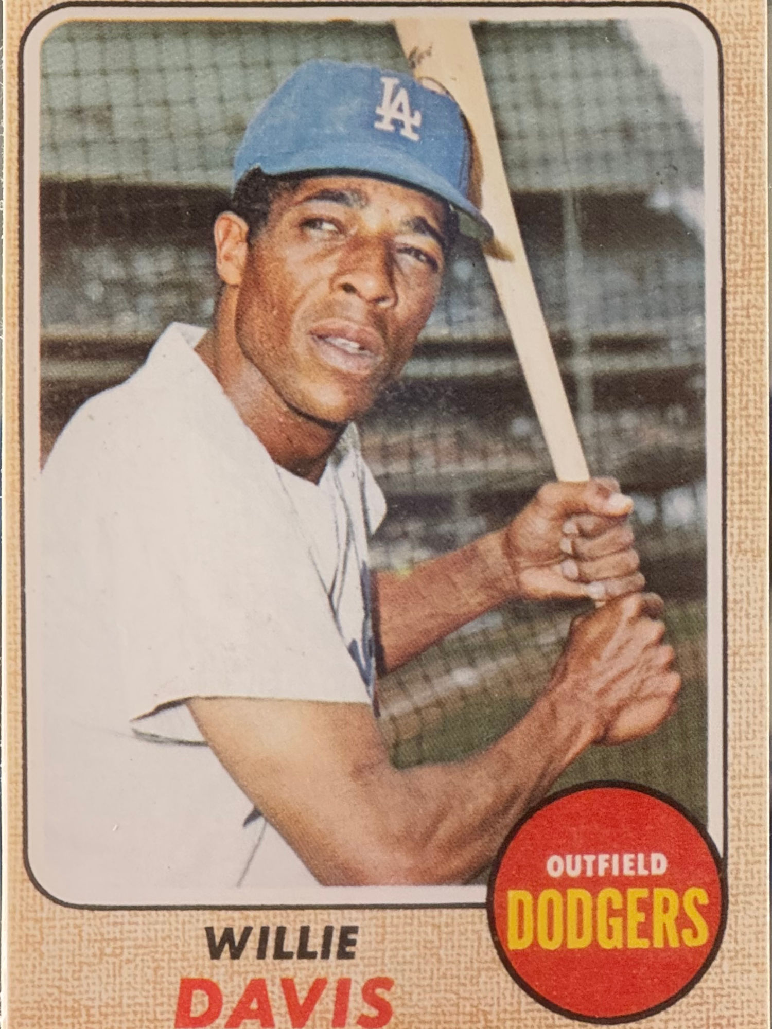 Willie Davis's Baseball Card Willie Davis's Baseball Card