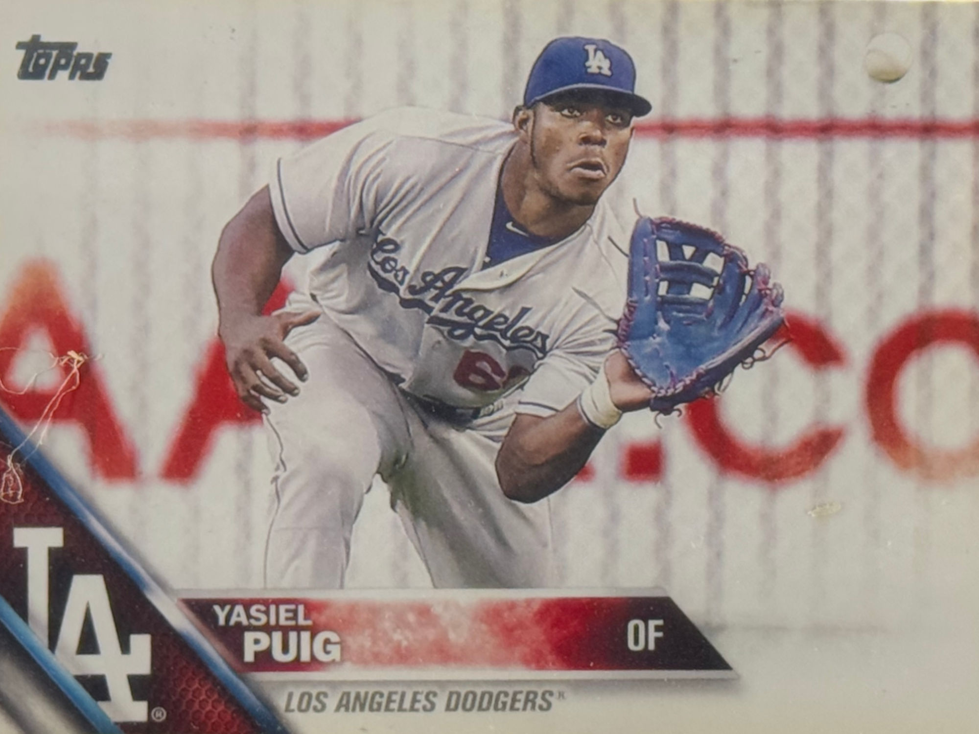 Yasiel Puig's Baseball Card Yasiel Puig's Baseball Card