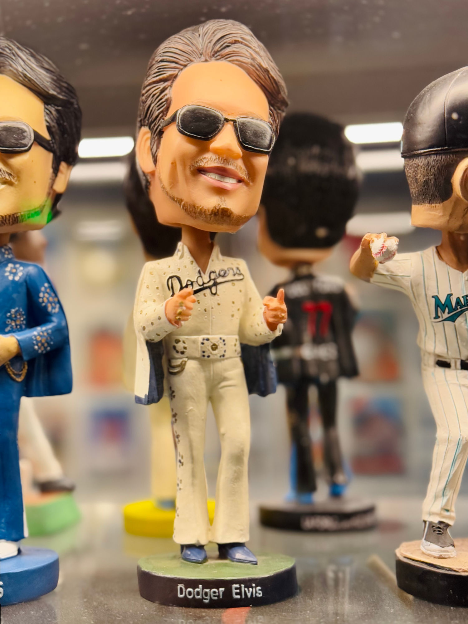 Dodgers Elvis Baseline Club Bobbleheads Dodgers Elvis