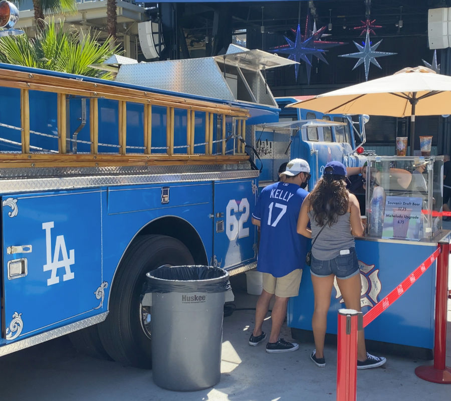 Fire Truck Beer Booth