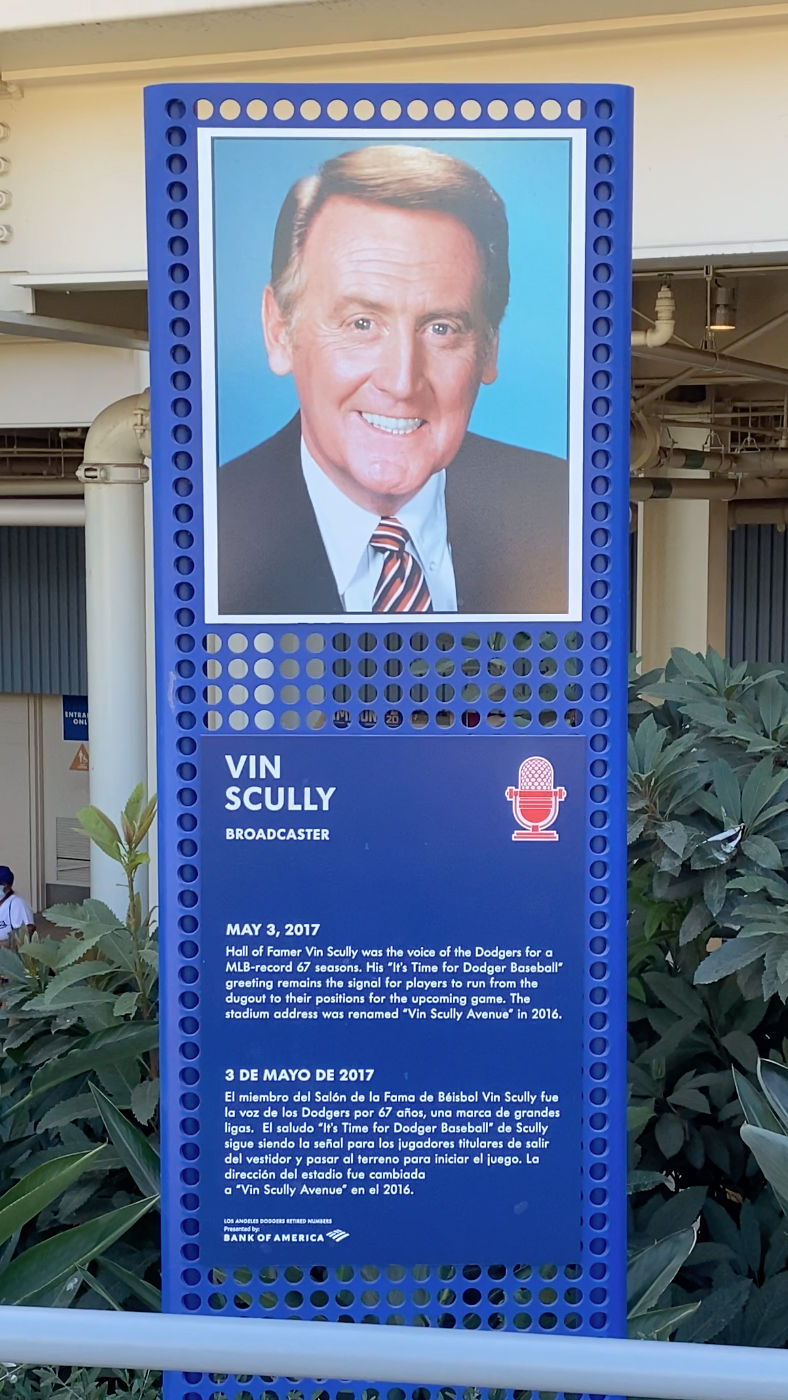 Broadcaster Vin Scully