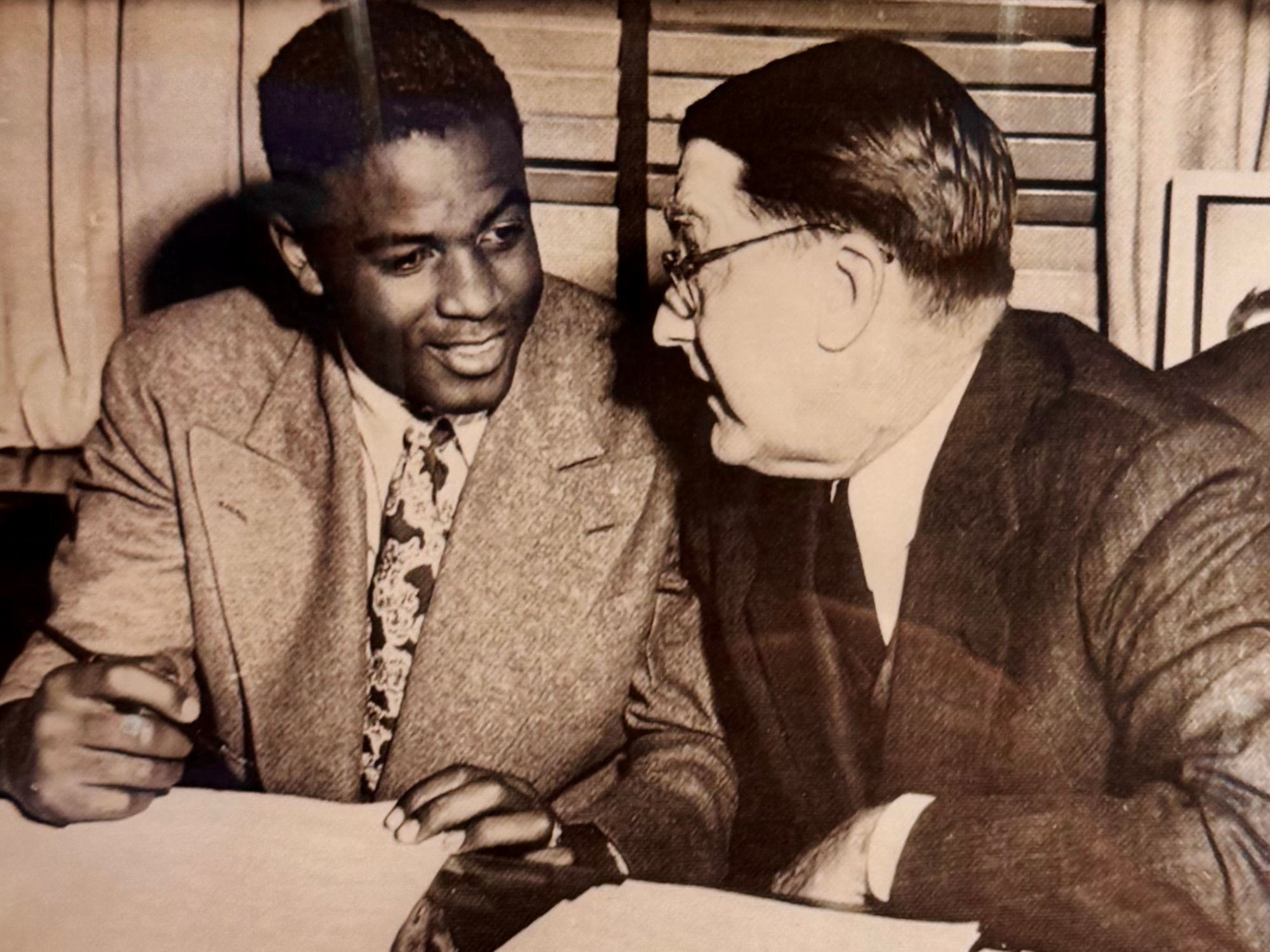 Brooklyn Dodgers Jackie Robinson & Branch Rickey