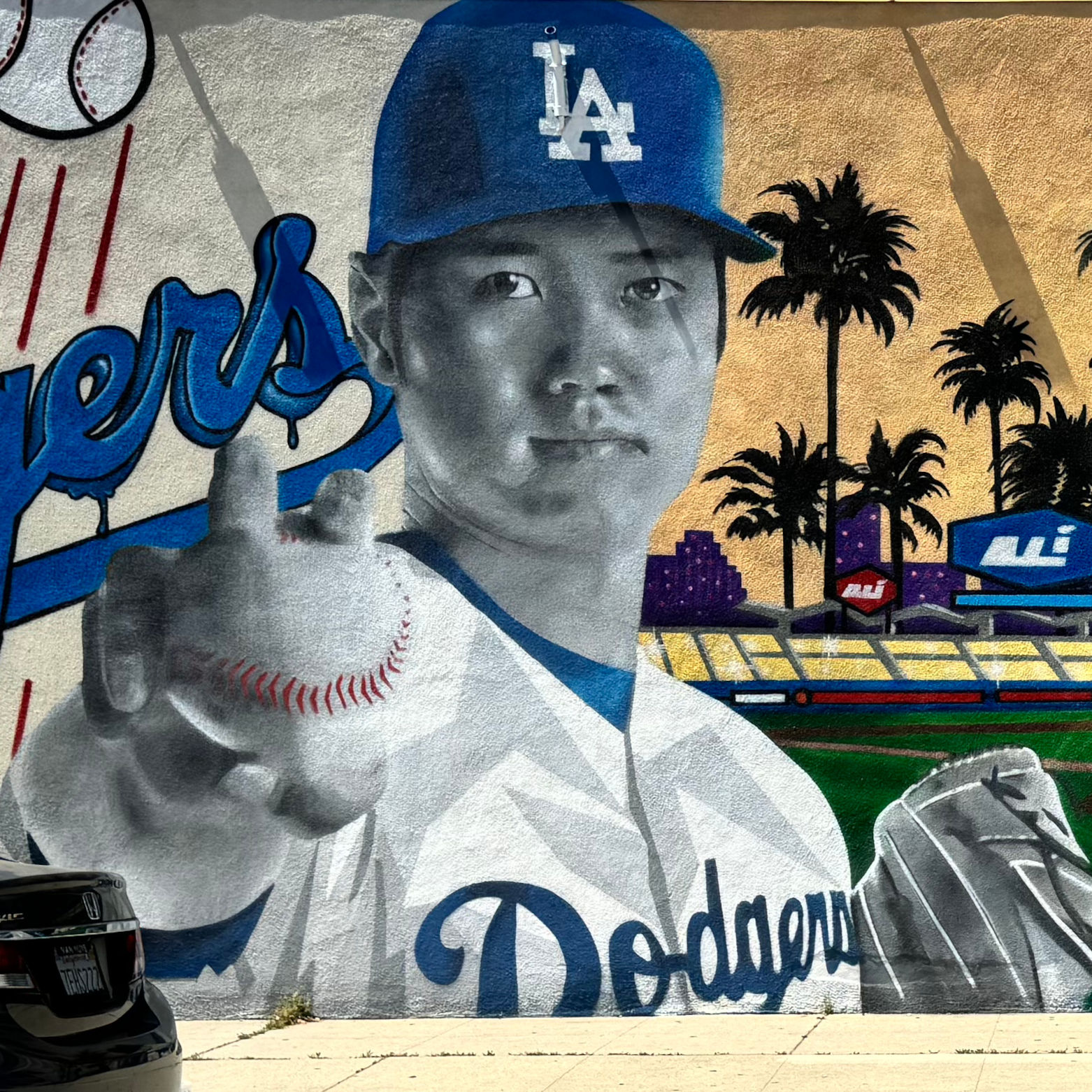 Burbank Dodger Mural Shohei Ohtani
