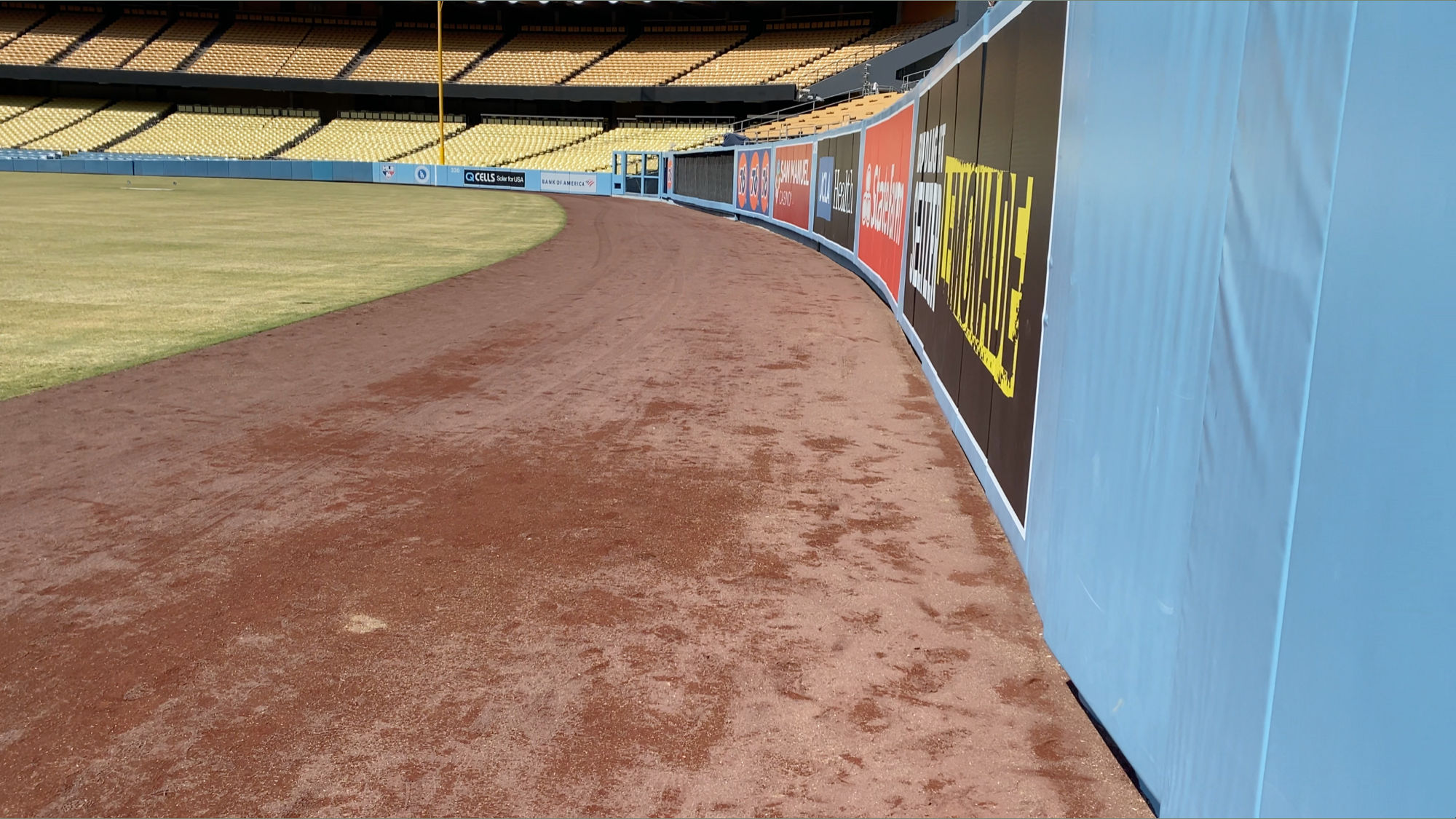 Left Field Warning Track