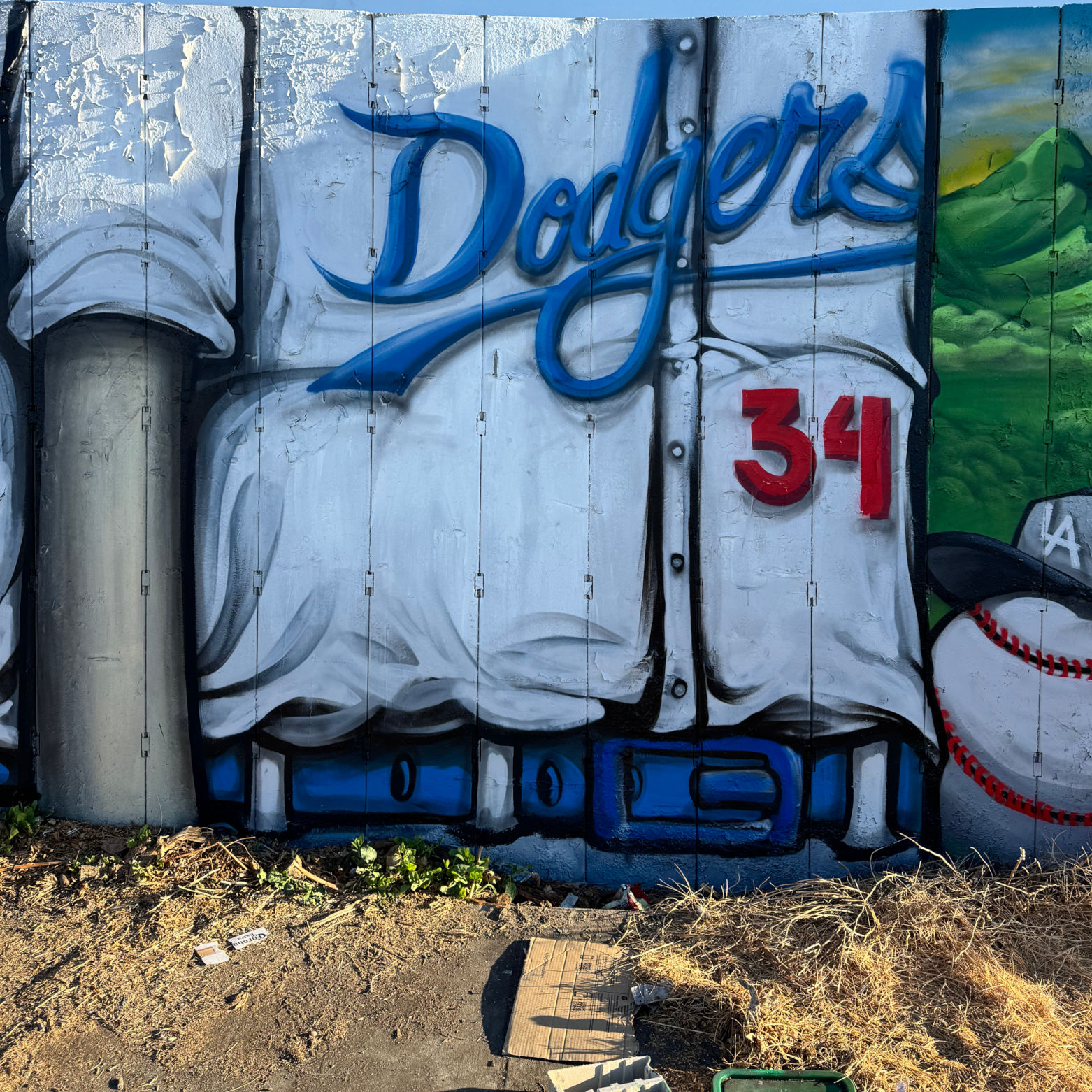 Cesar Chavez Dodger Mural Fernando Valenzuela