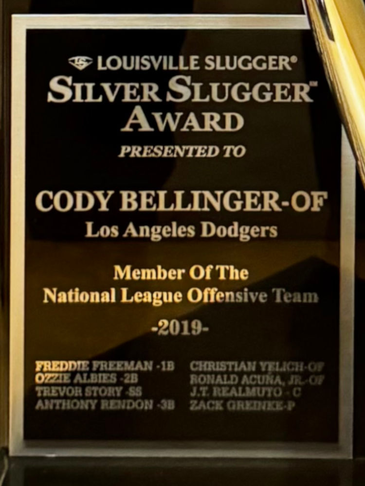 2019 Silver Slugger Award Cody Bellinger Cody Bellinger 2019 Silver Slugger Award