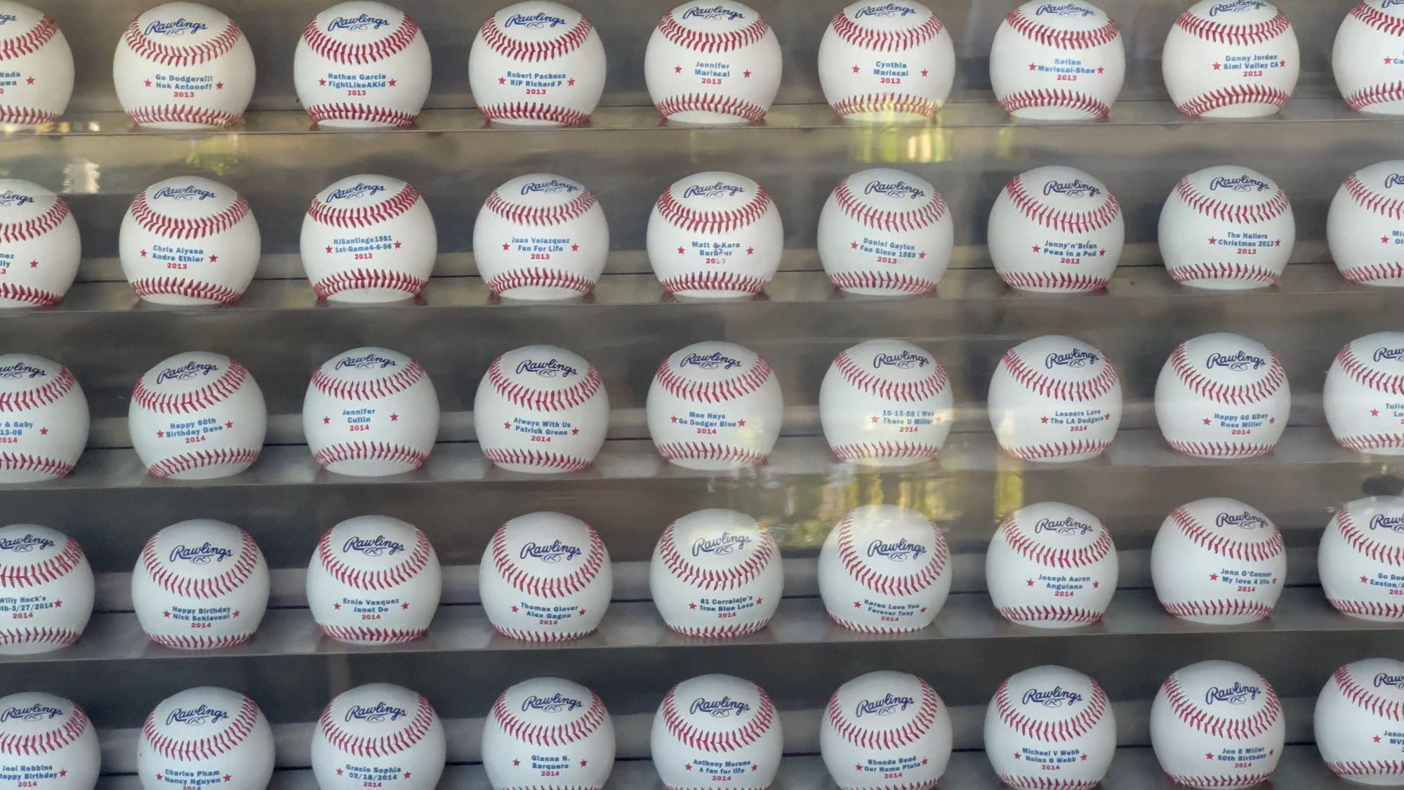 Community Wall of Fame Baseballs