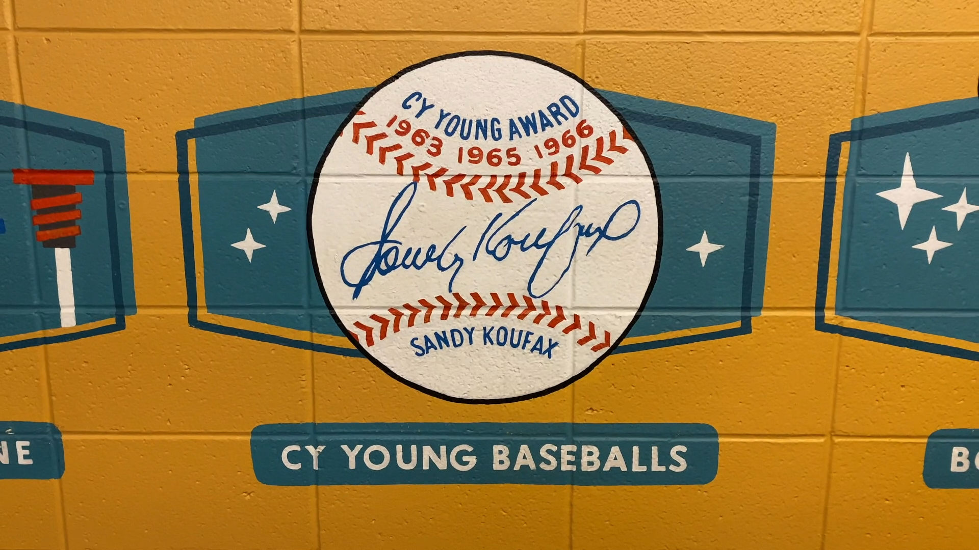 Cy Young Baseballs Dodger Stadium