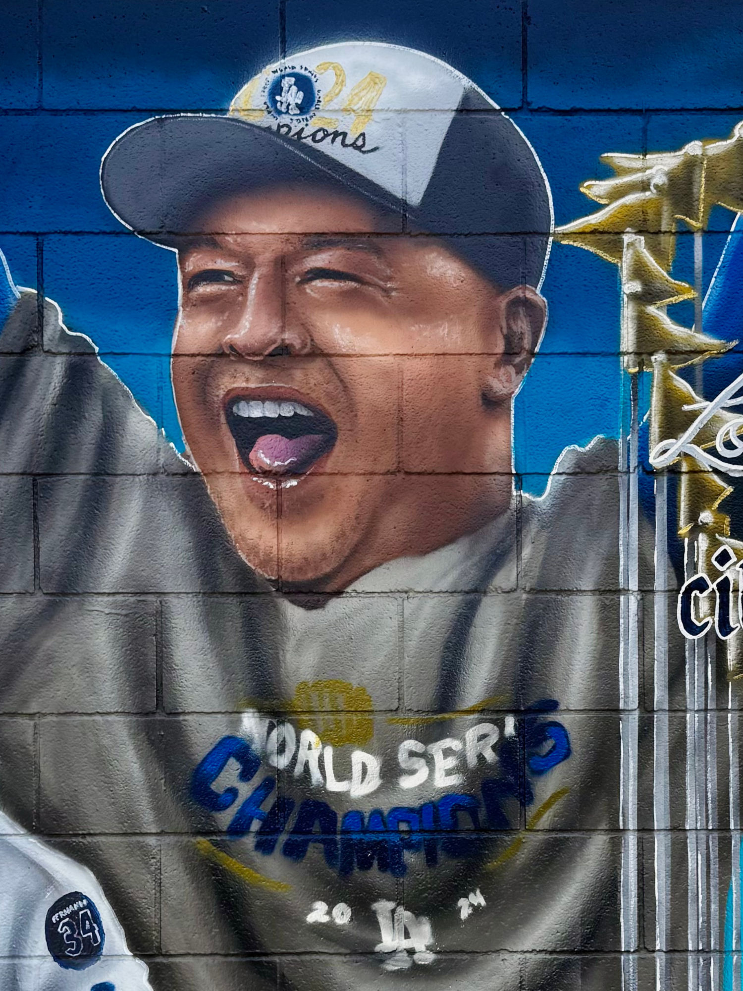 Dave Roberts East 20th Dodger Mural