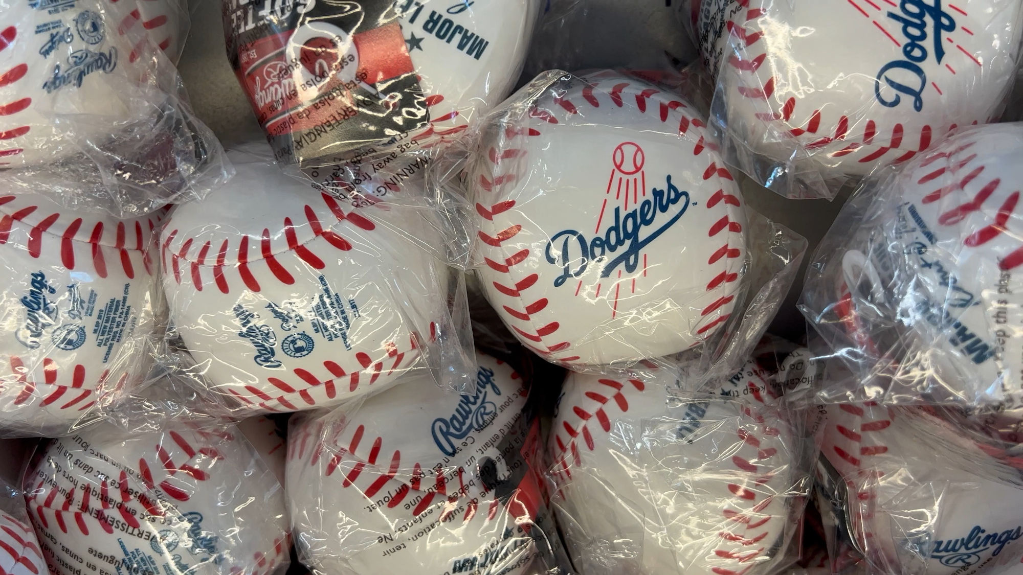 Official Team Store Dodgers Bean Bag Baseballs