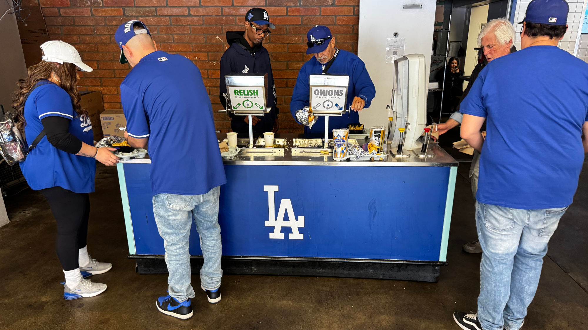 Section 142 Condiments Dodger Dogs Express Section 142 Condiments