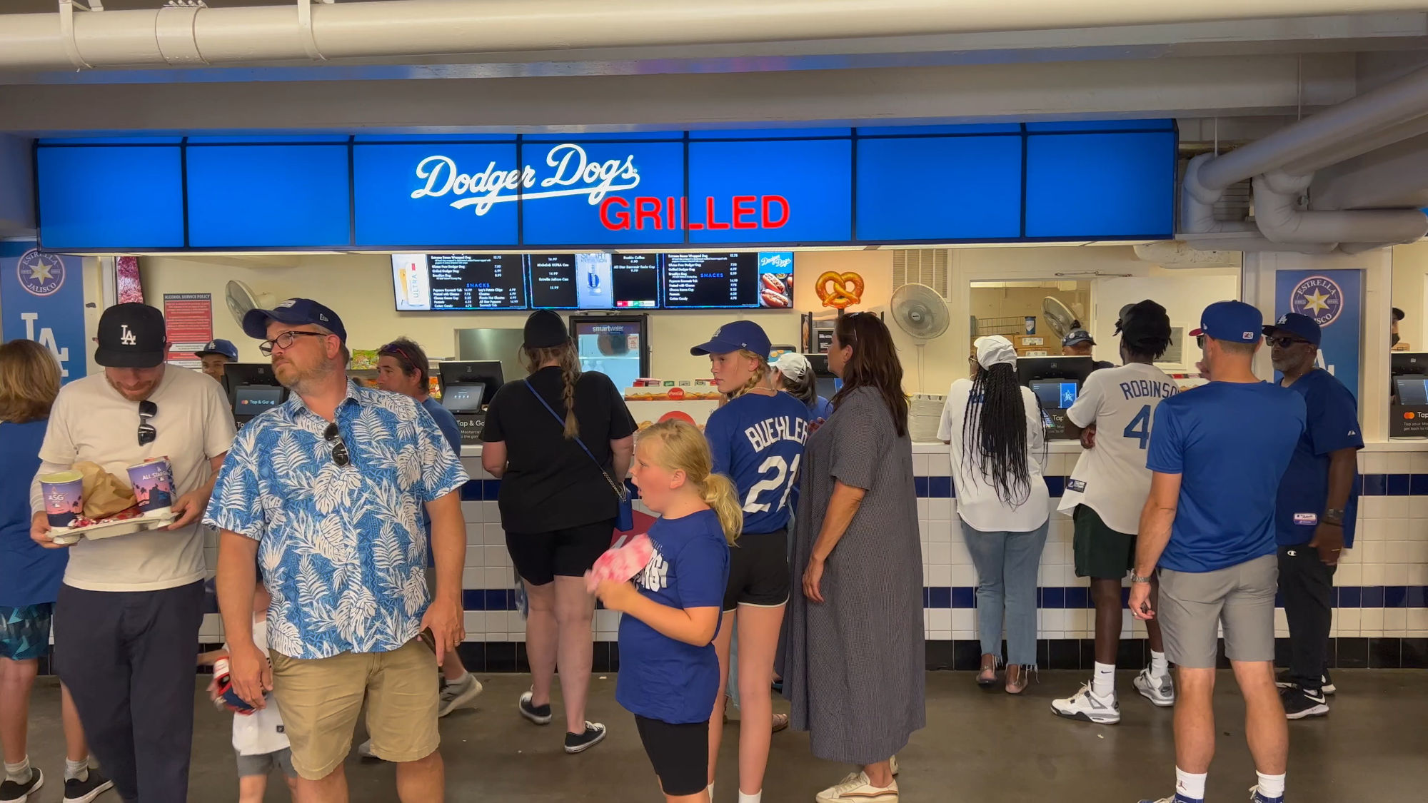 Dodger Dogs Grilled Loge 106