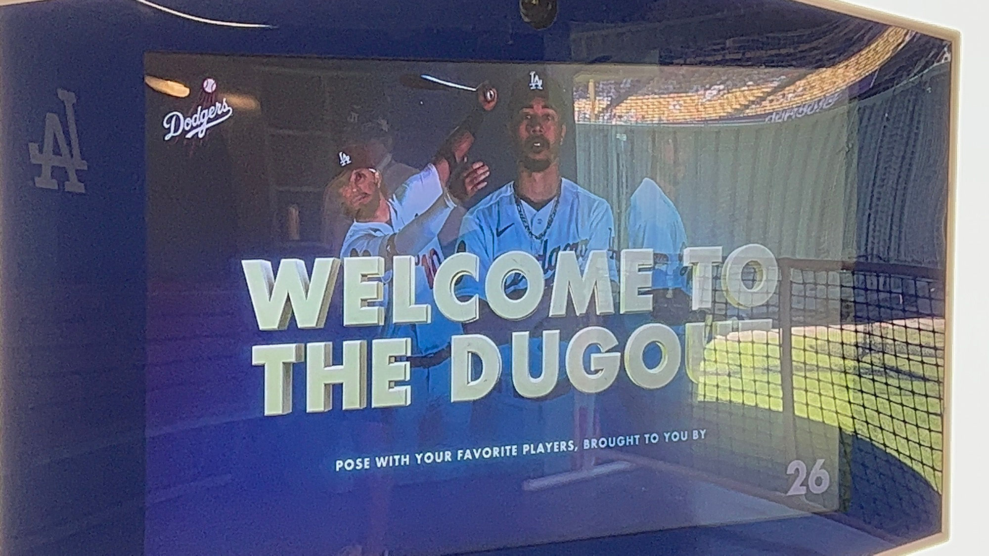 Welcome Dodger Dugout Virtual Photo Welcome