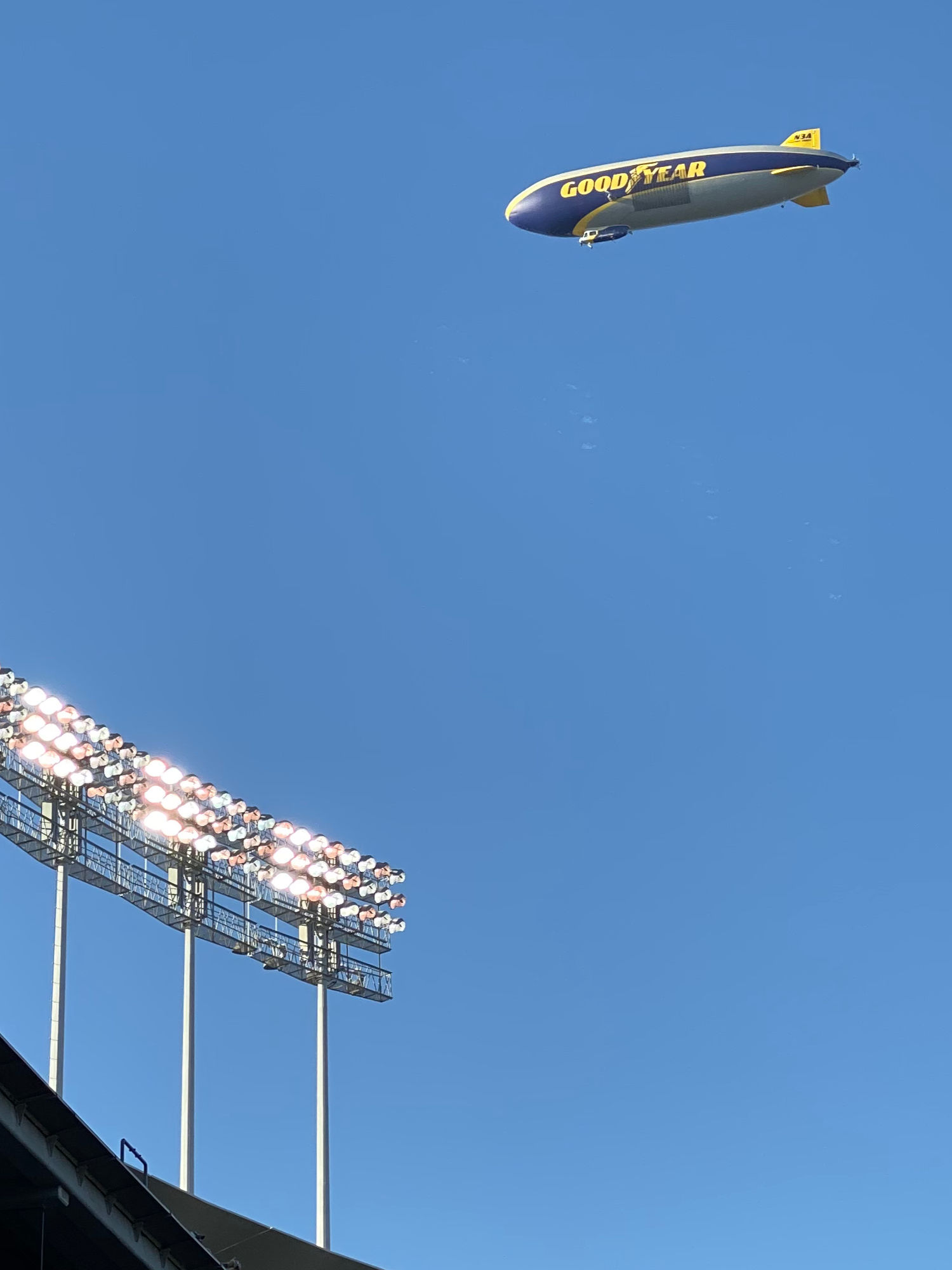 Good Year Blimp Dodger Game Good Year Blimp
