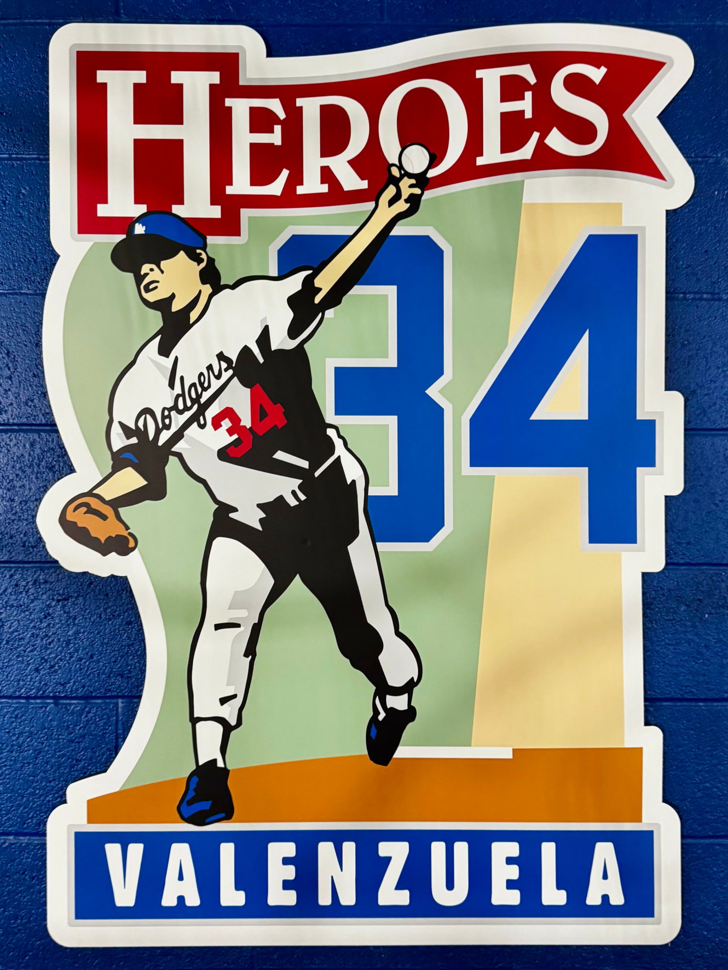 Dodger Hero Sleeve Patch Fernando Valenzuela