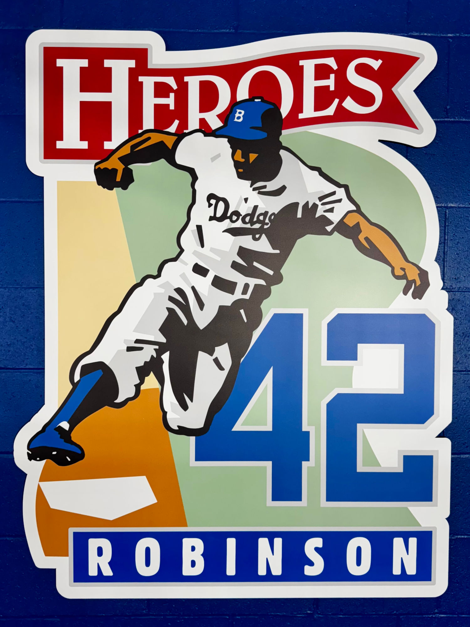 Dodger Hero Sleeve Patch Jackie Robinson