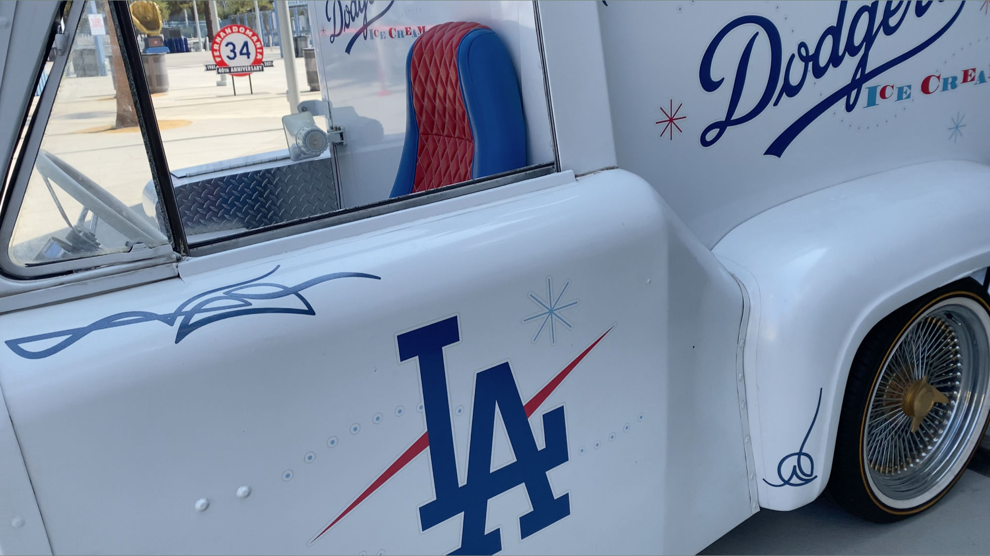 Dodger Stadium Ice Cream Truck Side