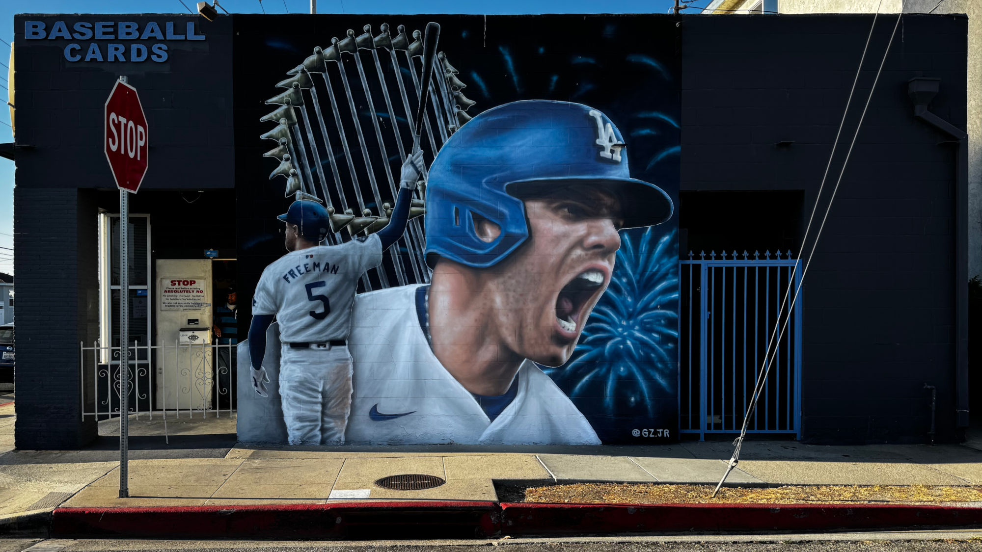 Baseball Clubhouse & Comic Books Dodger Mural Baseball Clubhouse & Comic Books