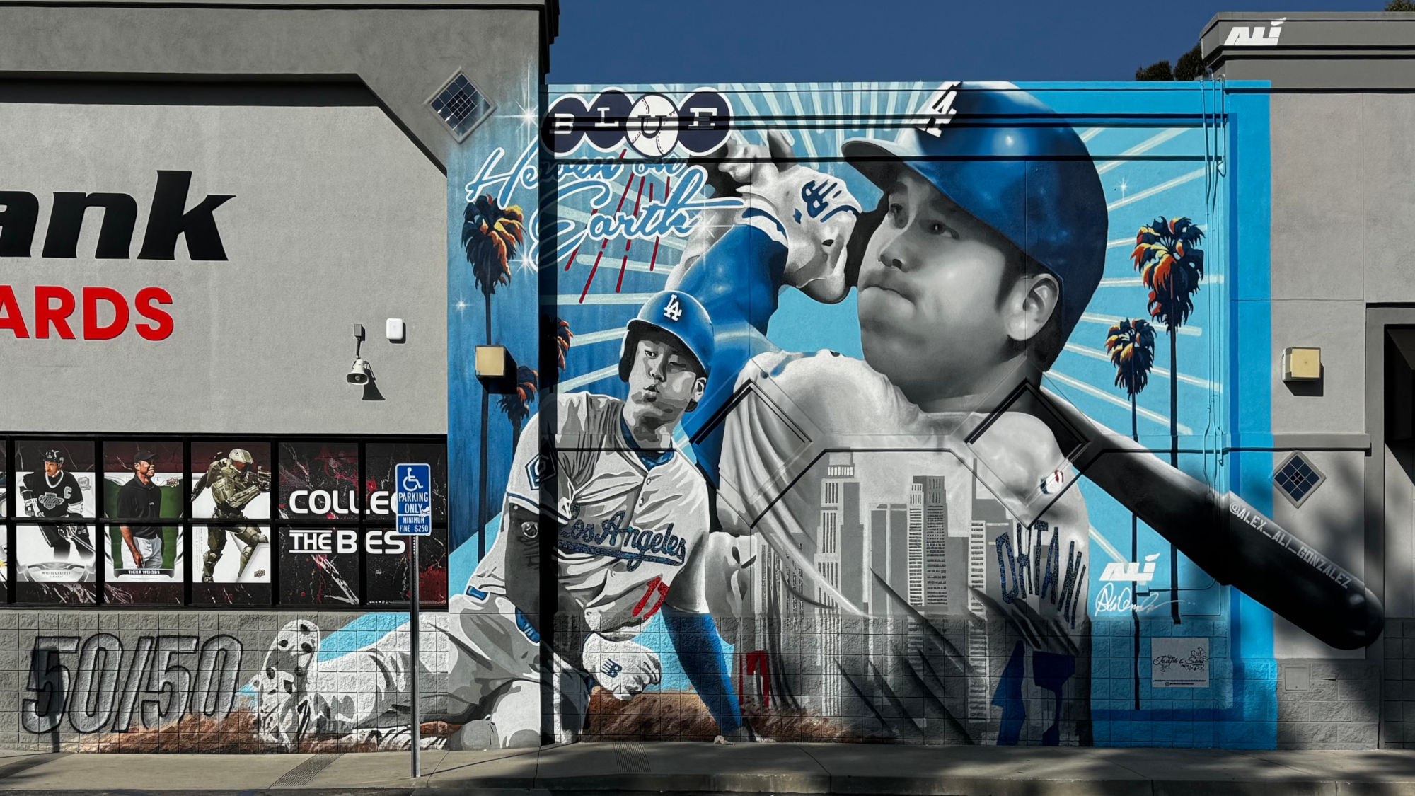 Burbank Sportscards Ohtani Dodger Mural Burbank Sportscards Ohtani
